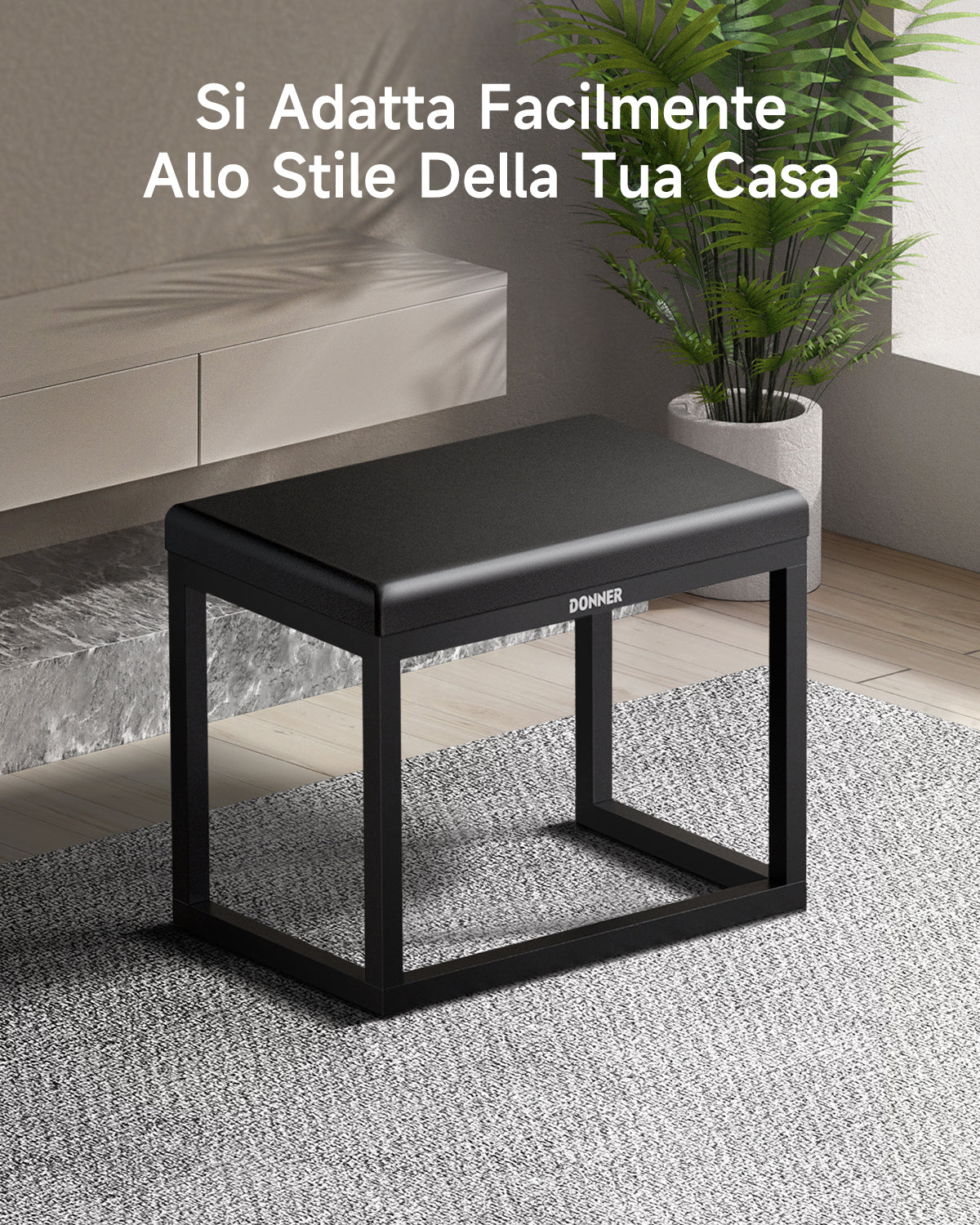 Donner DKB-200 Panca per pianoforte minimalista - Image 4