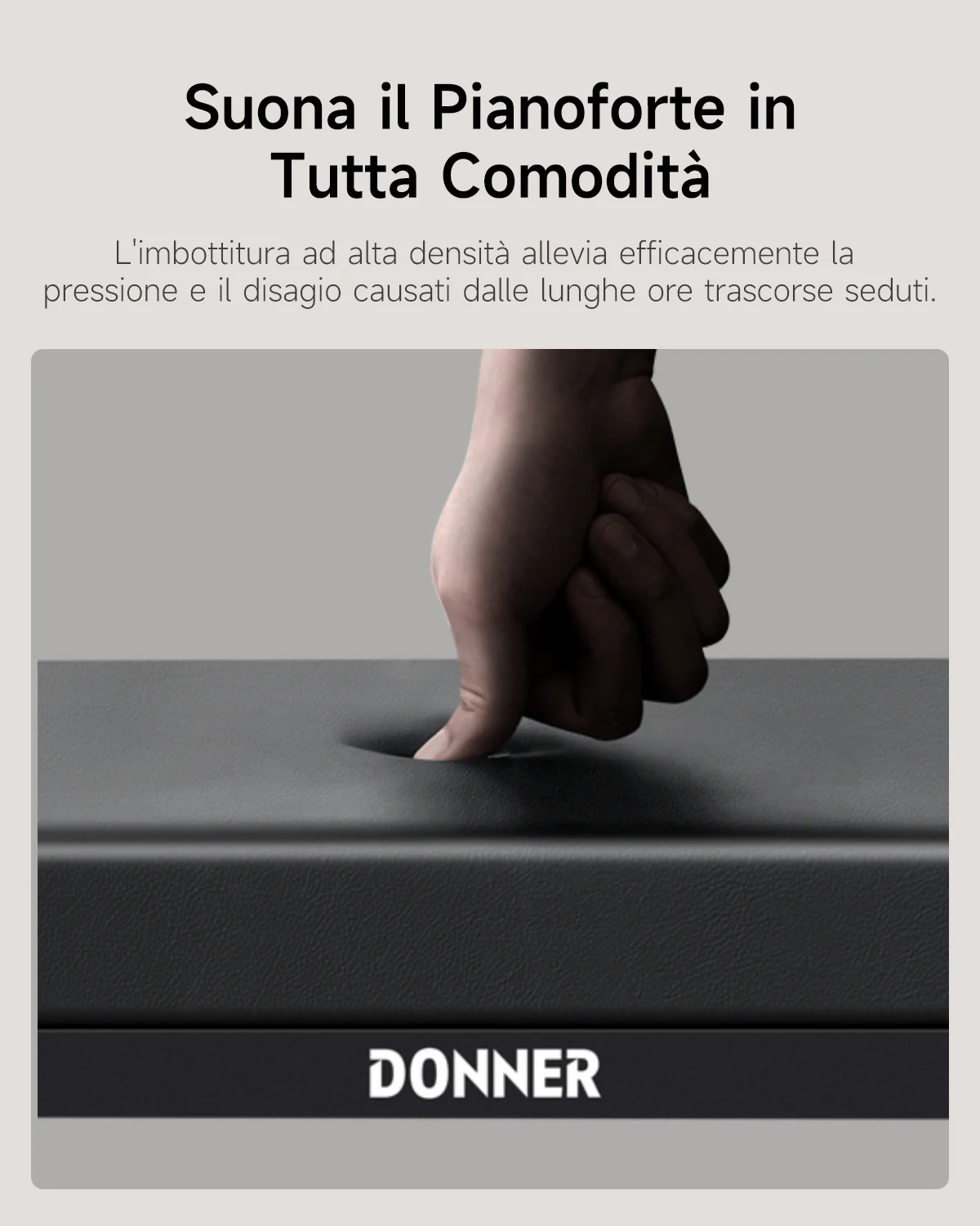 Donner DKB-200 Panca per pianoforte minimalista - Image 7