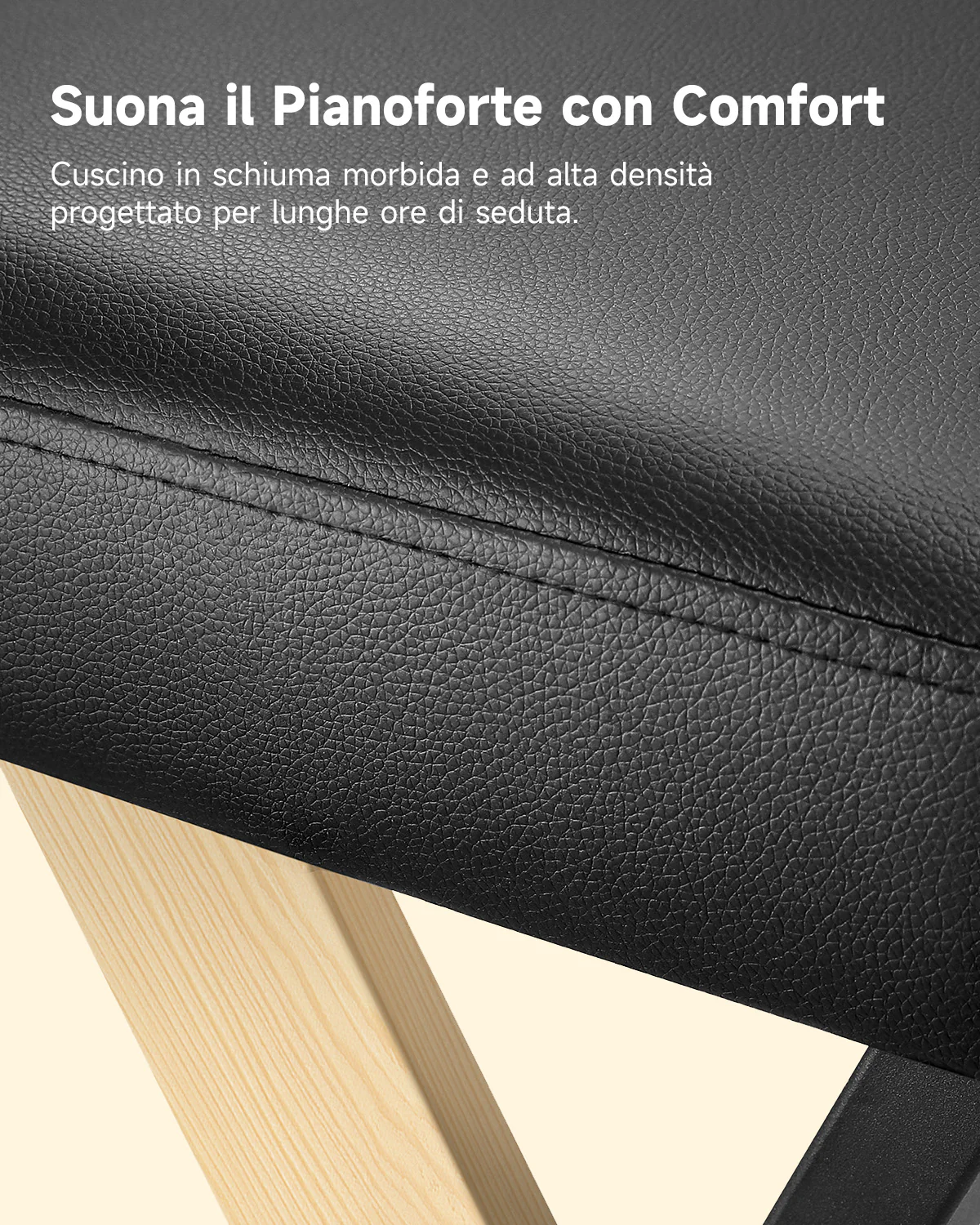Donner DKB-300 Panca per pianoforte elegante - Image 7