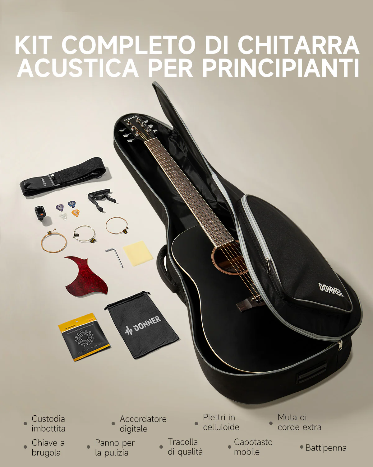 Donner DAG-1CB Chitarra acustica - Image 5