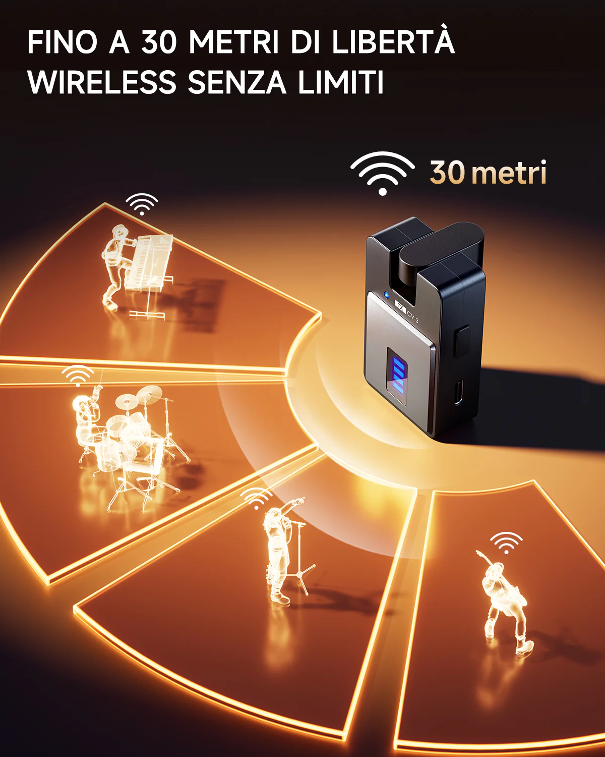 DONNER CV-3 Sistema di monitoraggio in-ear wireless - Image 7