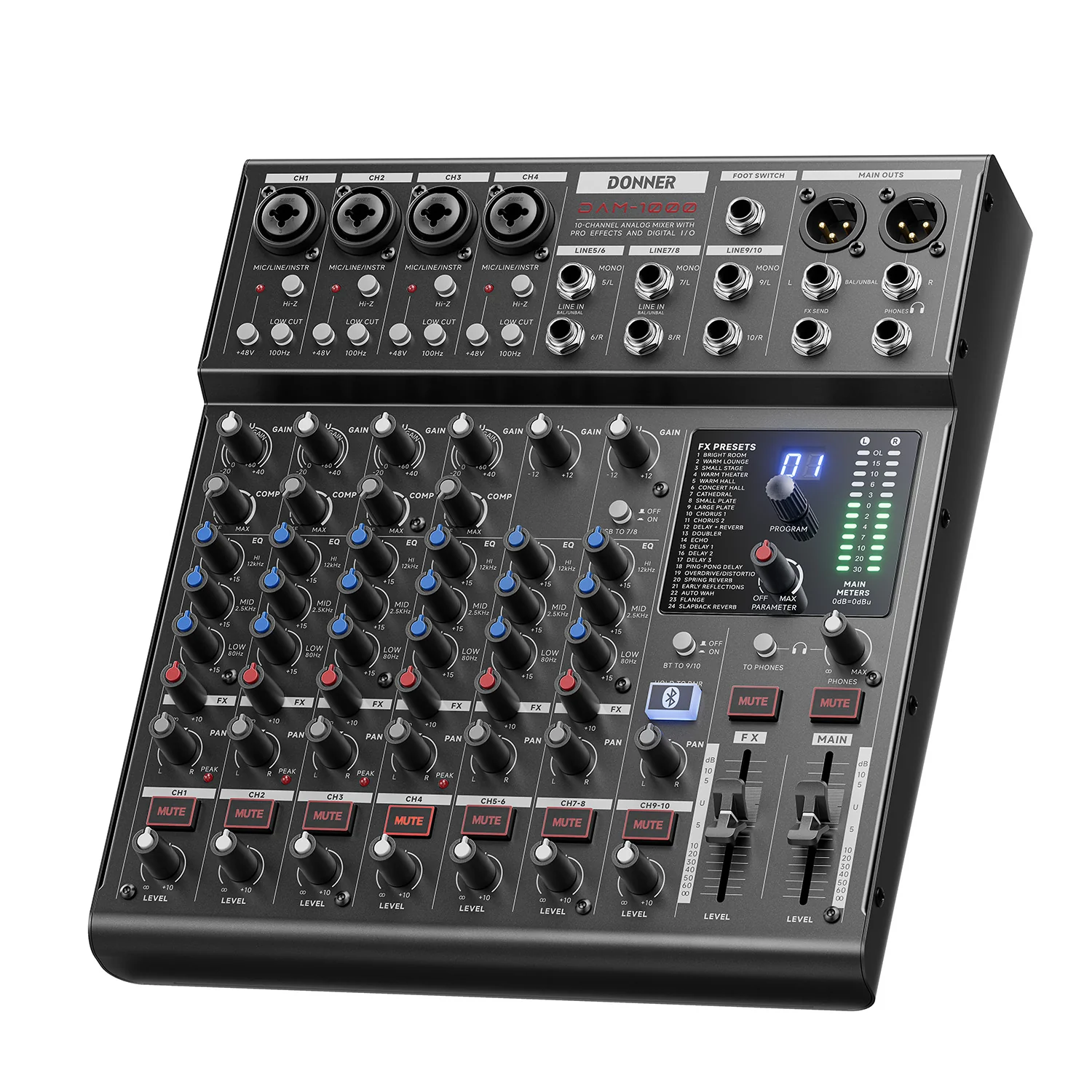 DONNER DAM1000 Mixer Audio - Image 3