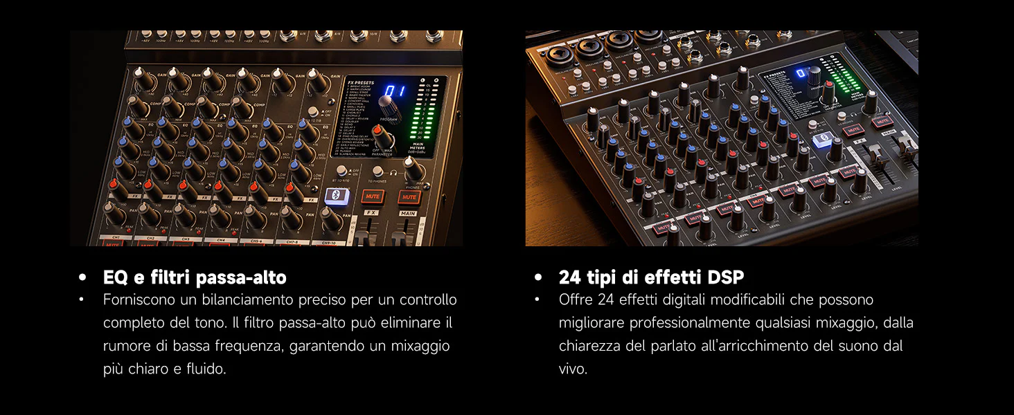 DONNER DAM1000 Mixer Audio - Image 6
