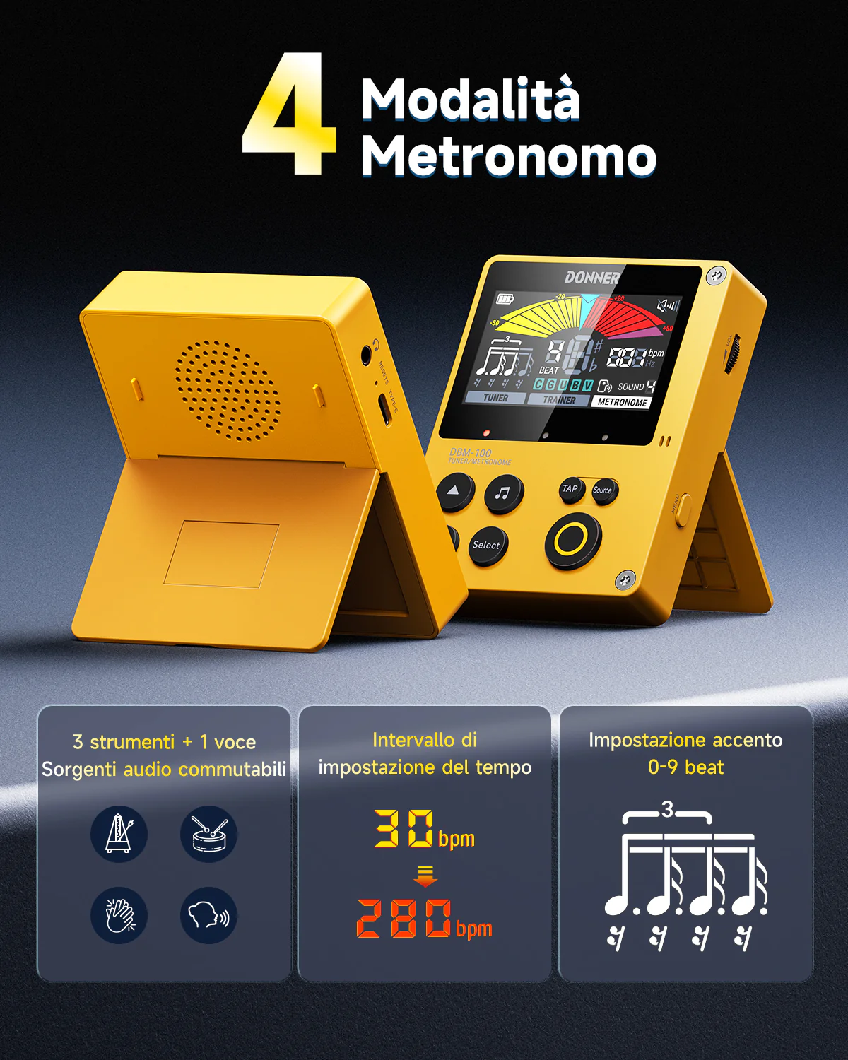 Donner DBM-100 Metronomo ricaricabile - Image 13