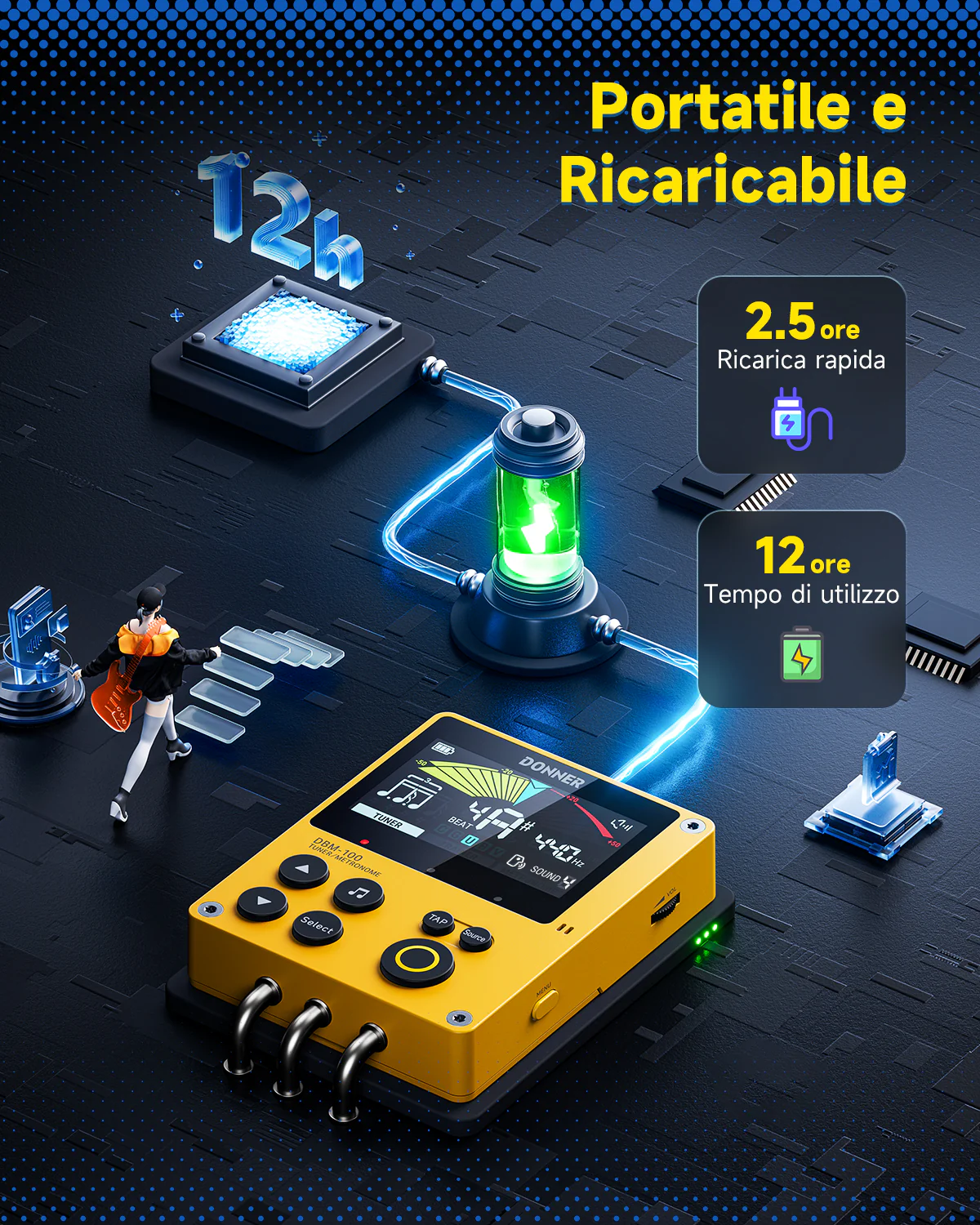 Donner DBM-100 Metronomo ricaricabile - Image 15