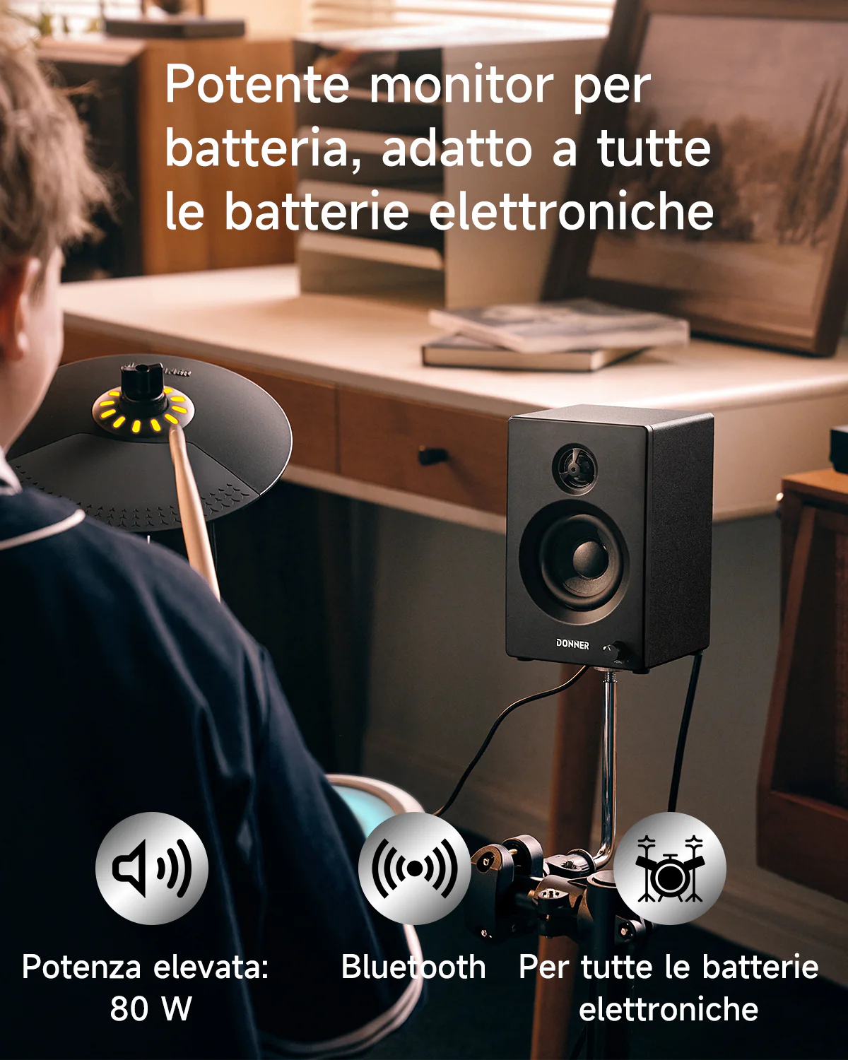 Donner DDA-20SE Altoparlante monitor per batteria - Image 3