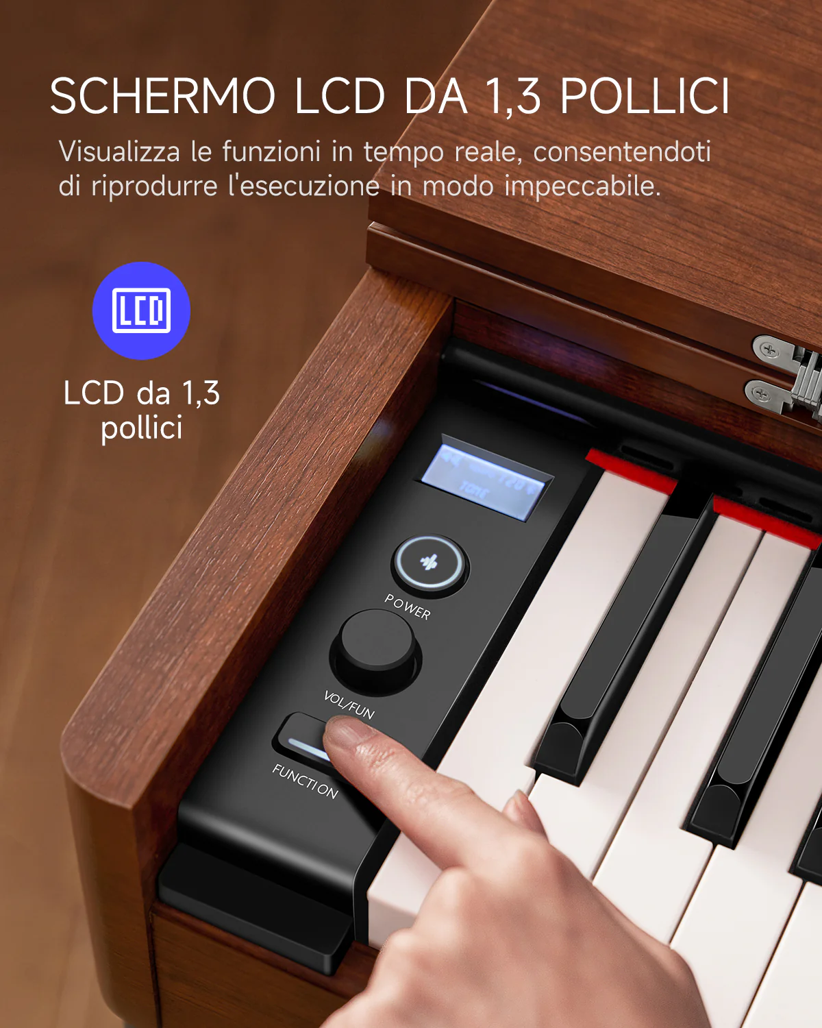 Donner DDP-200 Pianoforte Digitale con Azione a Martello Graduale - Image 23
