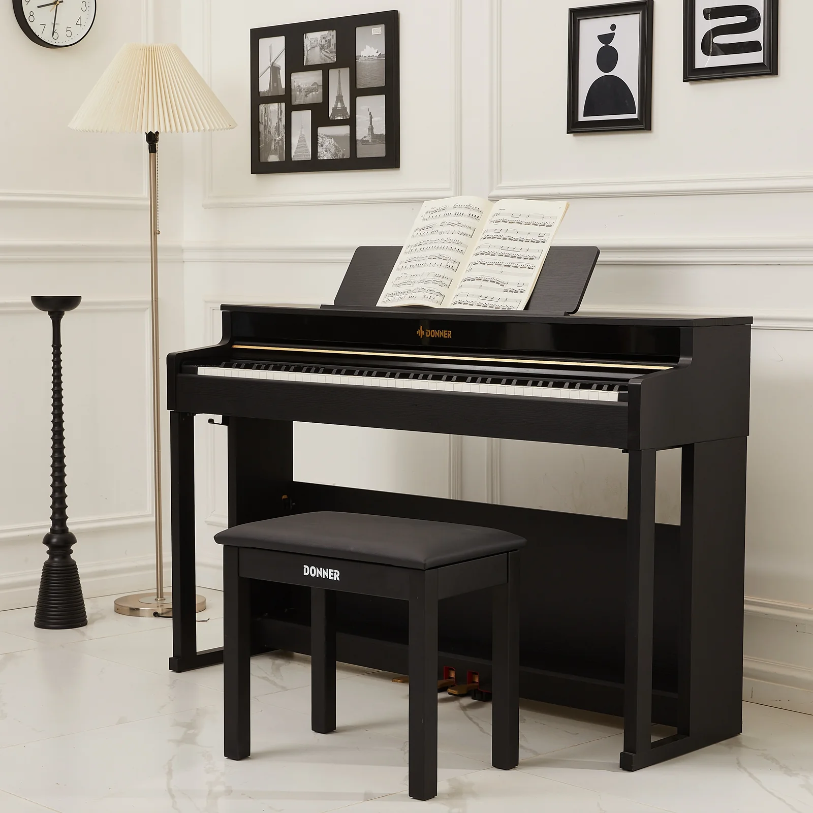 Donner DDP-400 Premium Pianoforte digitale verticale - Image 12