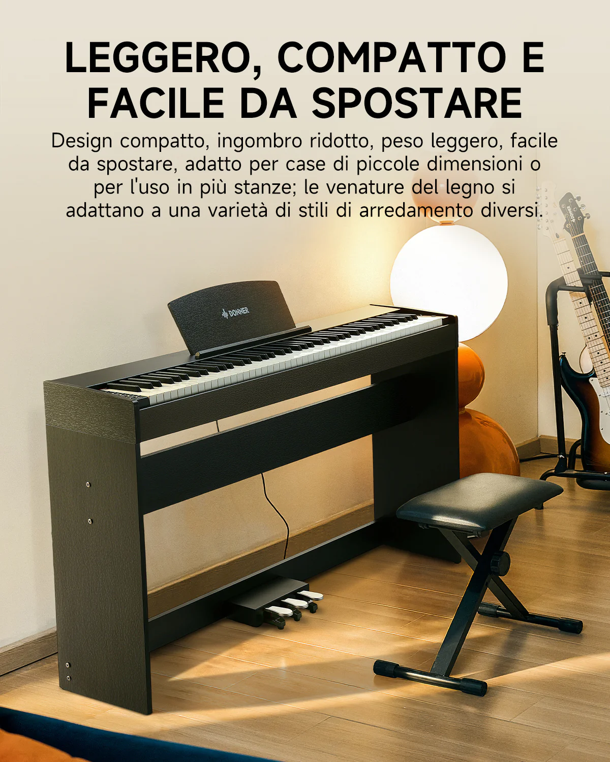 Donner DDP-50 pianoforte digitale pesato a 88 tasti - Image 10