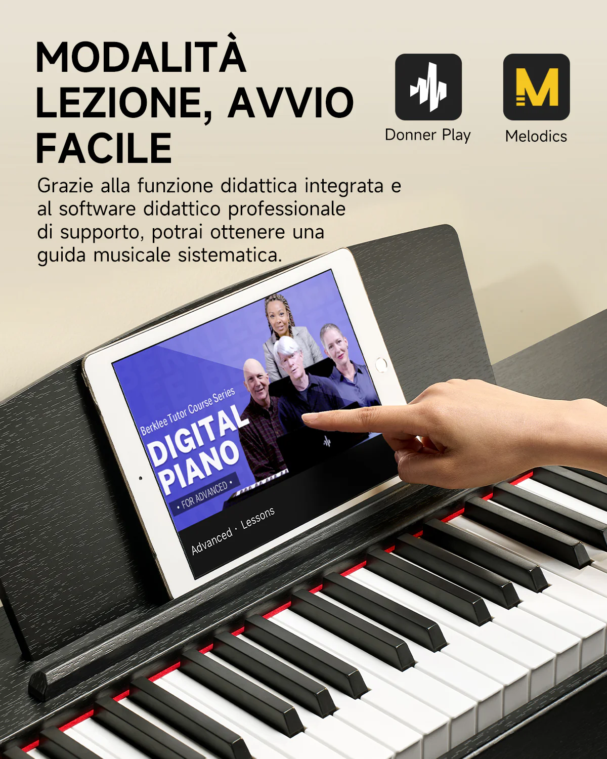 Donner DDP-50 pianoforte digitale pesato a 88 tasti - Image 11