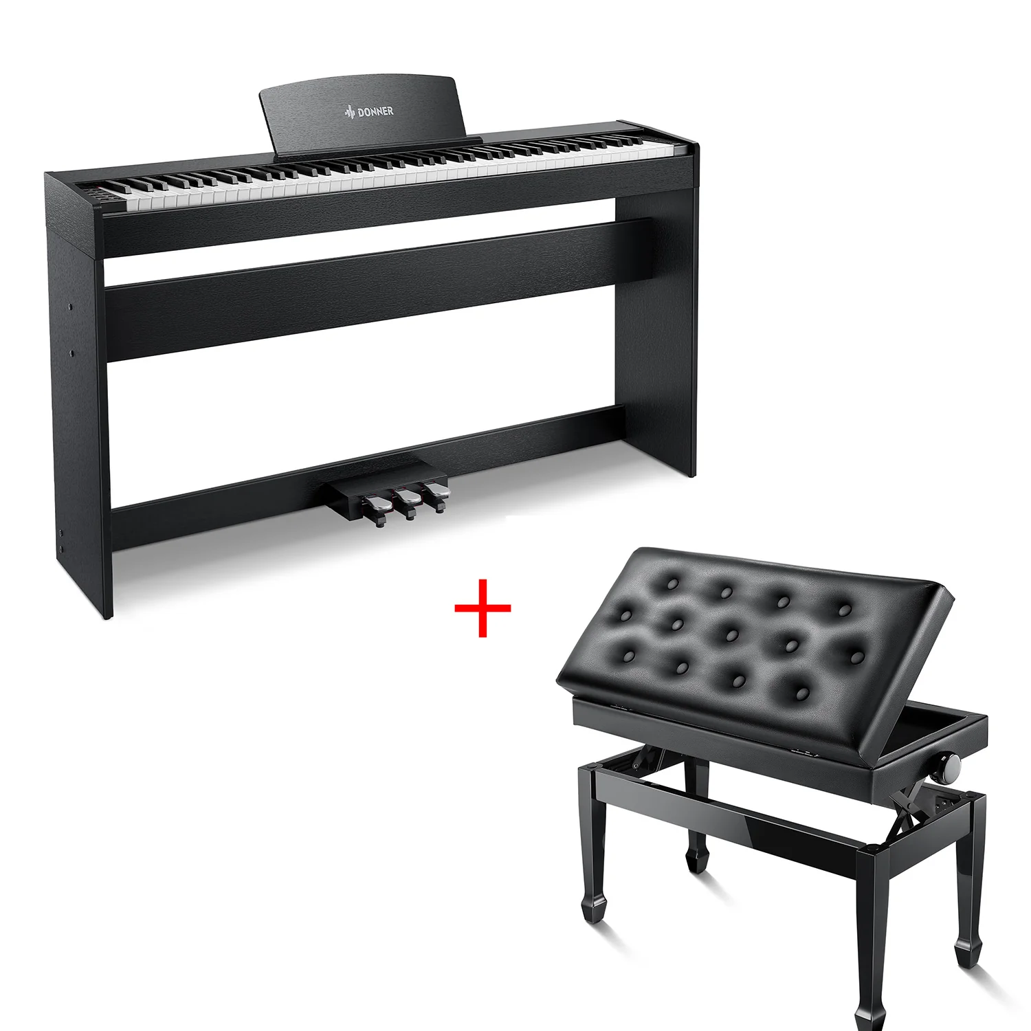 Donner DDP-50 pianoforte digitale pesato a 88 tasti - Image 4