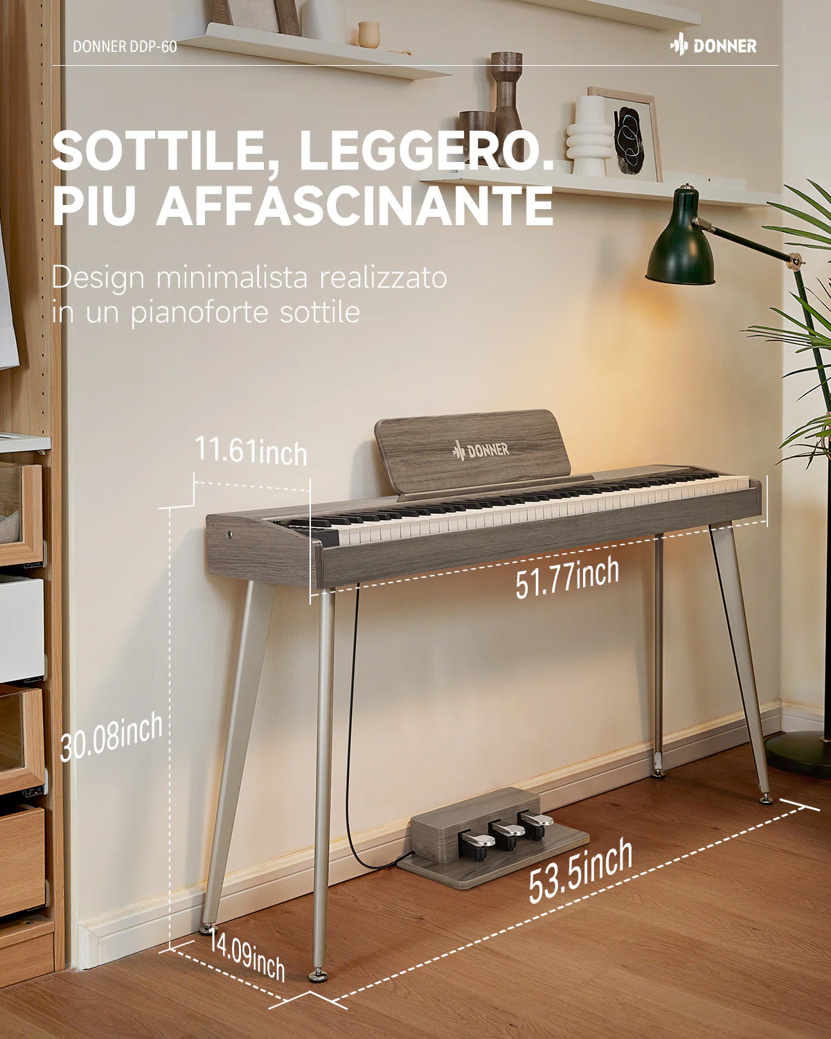 Donner DDP-60  tastiera semipesata - Image 35