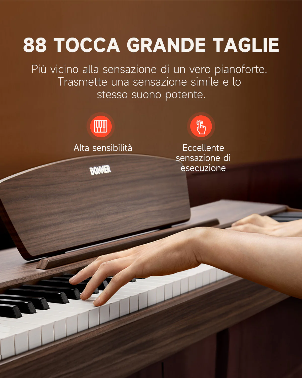 Donner DDP-80 tastiera fully weighted in legno - Image 50
