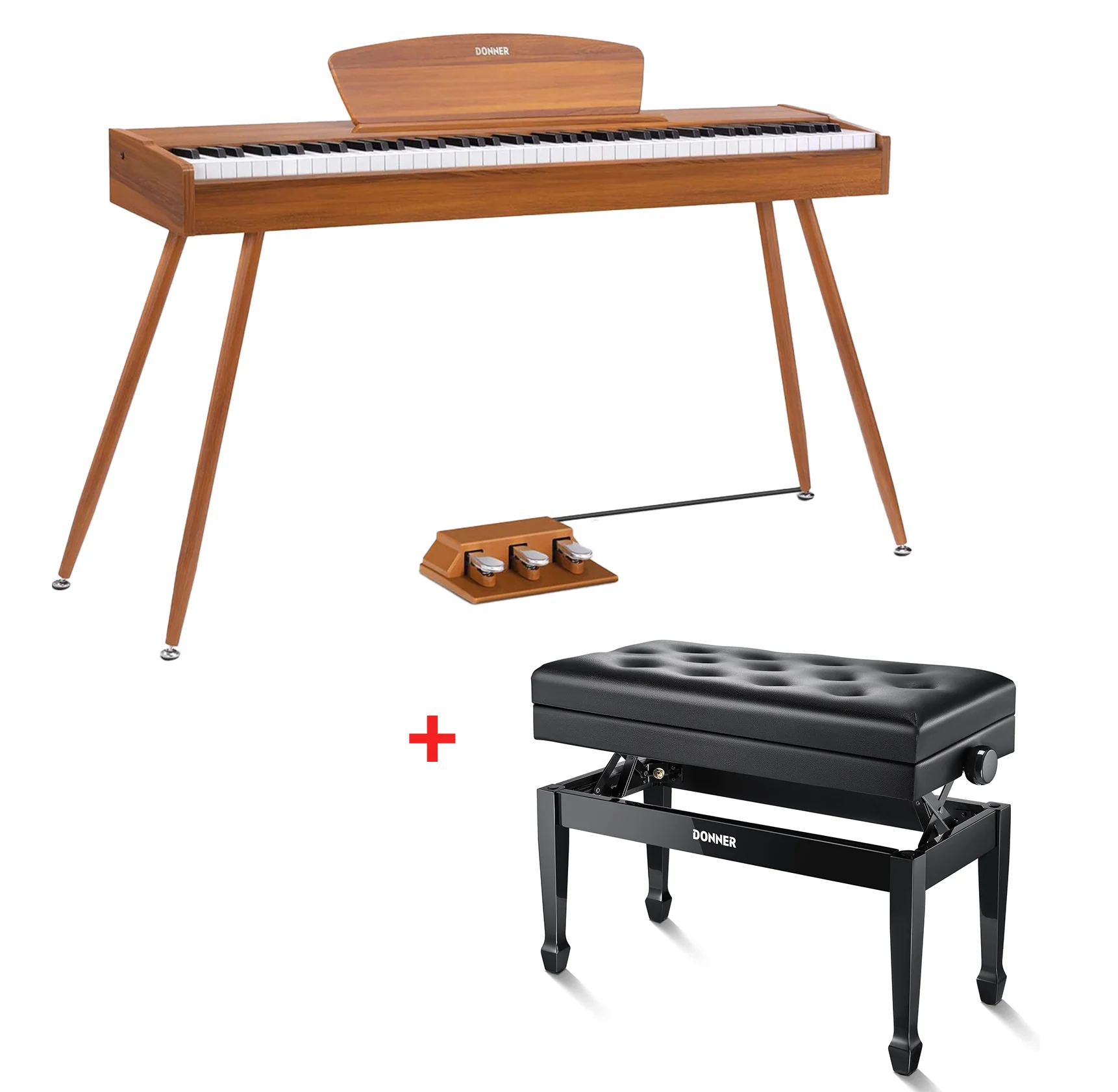 Donner DDP-80 tastiera fully weighted in legno - Image 7