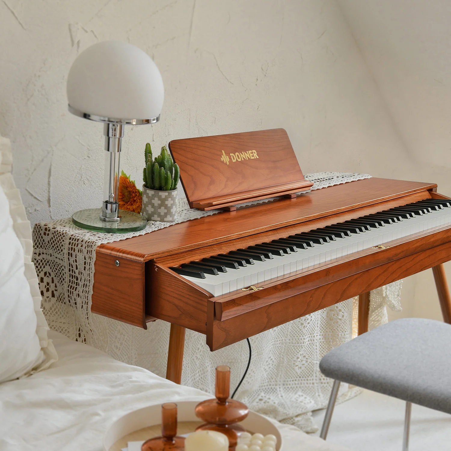 Donner DDP-80 Pro Pianoforte digitale con design retrò - Image 15