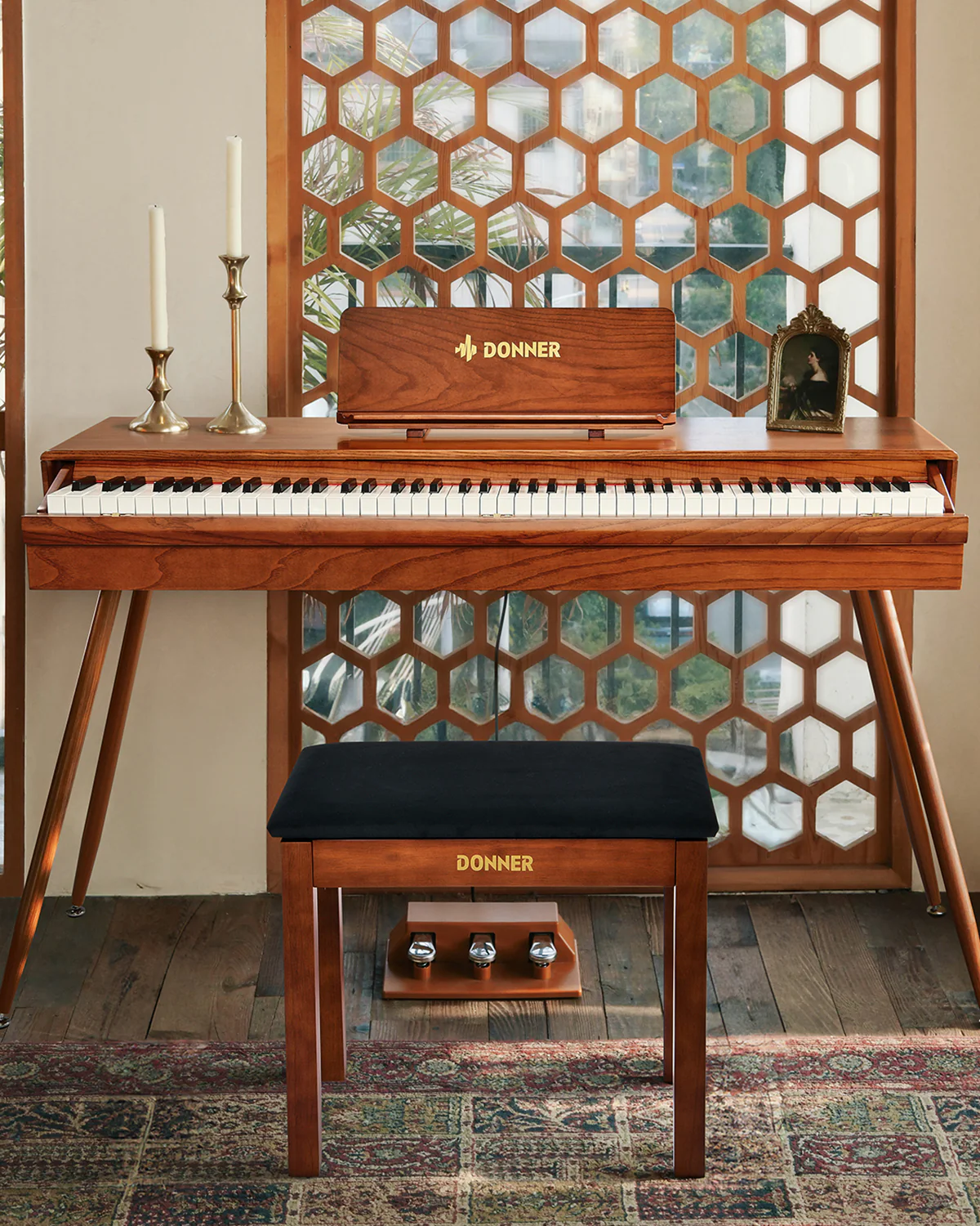 Donner DDP-80 Pro Pianoforte digitale con design retrò - Image 17