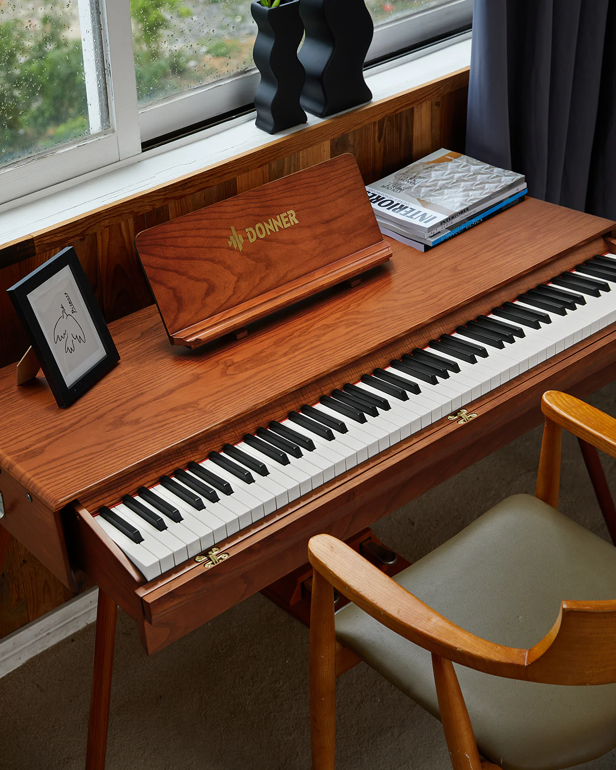 Donner DDP-80 Pro Pianoforte digitale con design retrò - Image 5