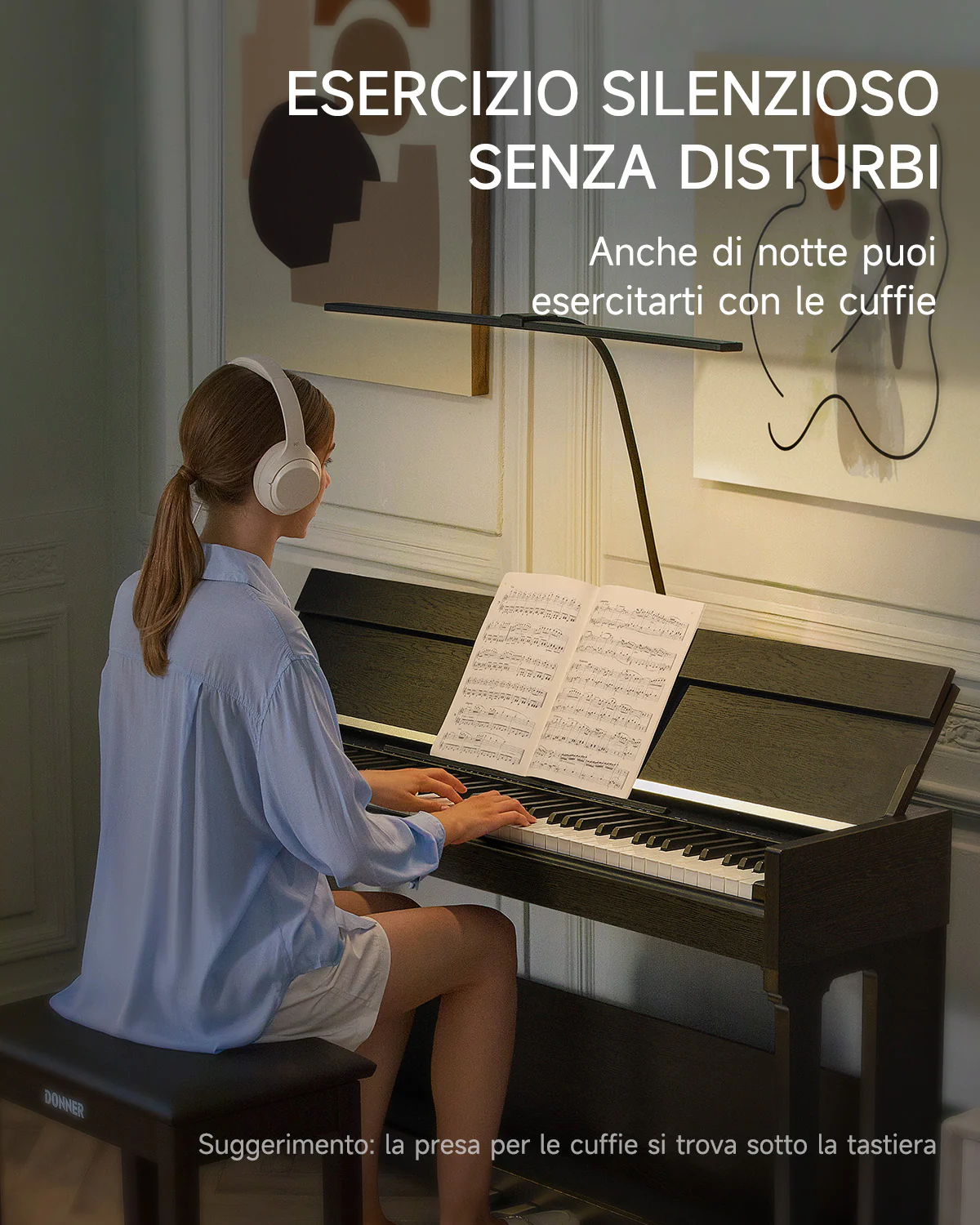 Donner DDP-90 PRO Pianoforte digitale completamente pesato per uso domestico - Image 4