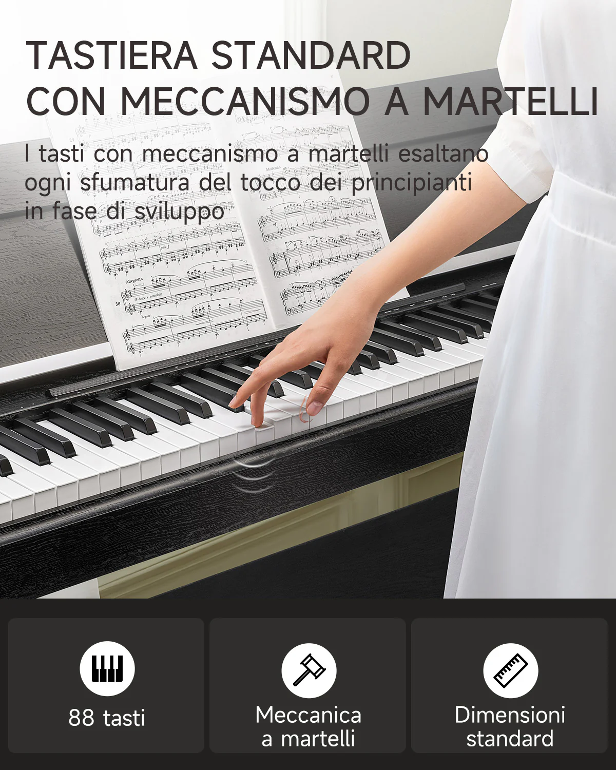 Donner DDP-90 PRO Pianoforte digitale completamente pesato per uso domestico - Image 7