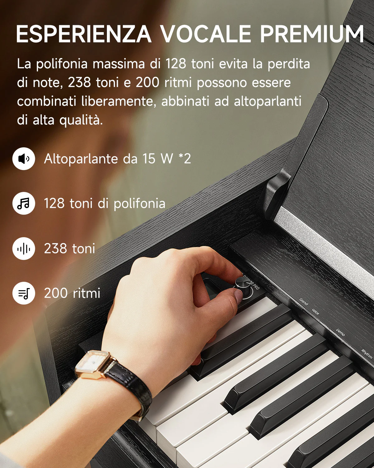 Donner DDP-90 PRO Pianoforte digitale completamente pesato per uso domestico - Image 9