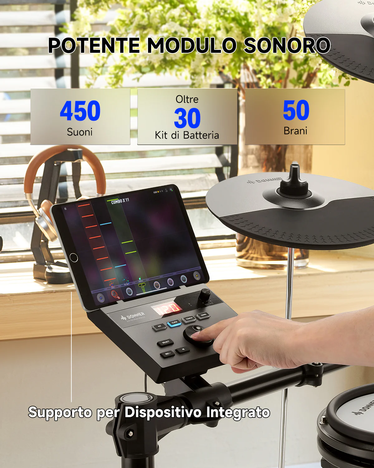 Donner DED-100 batteria per ragazzi - Image 3