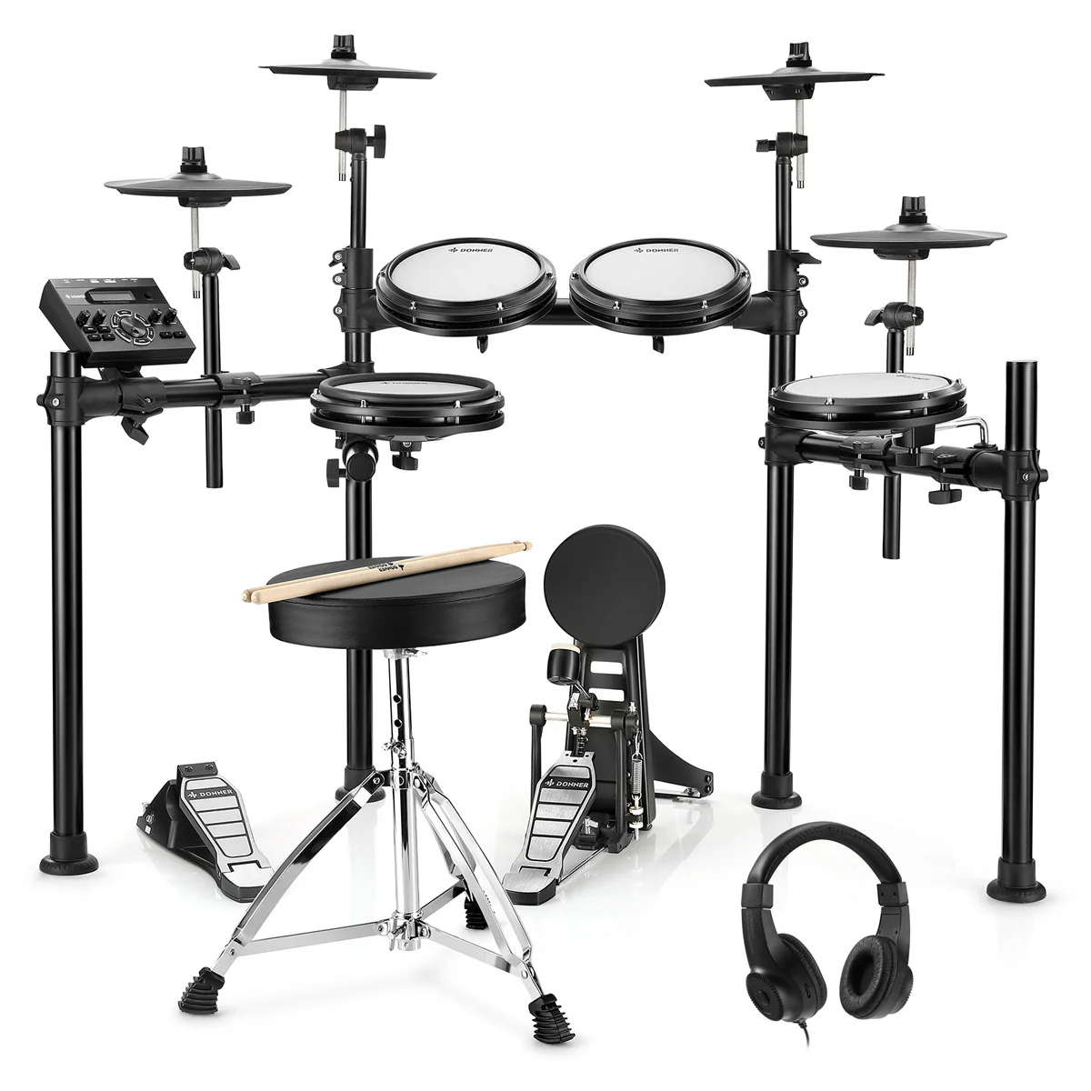 Donner DED-200 batteria elettronica con 5 tamburi 3 e 4 piatti - Image 10