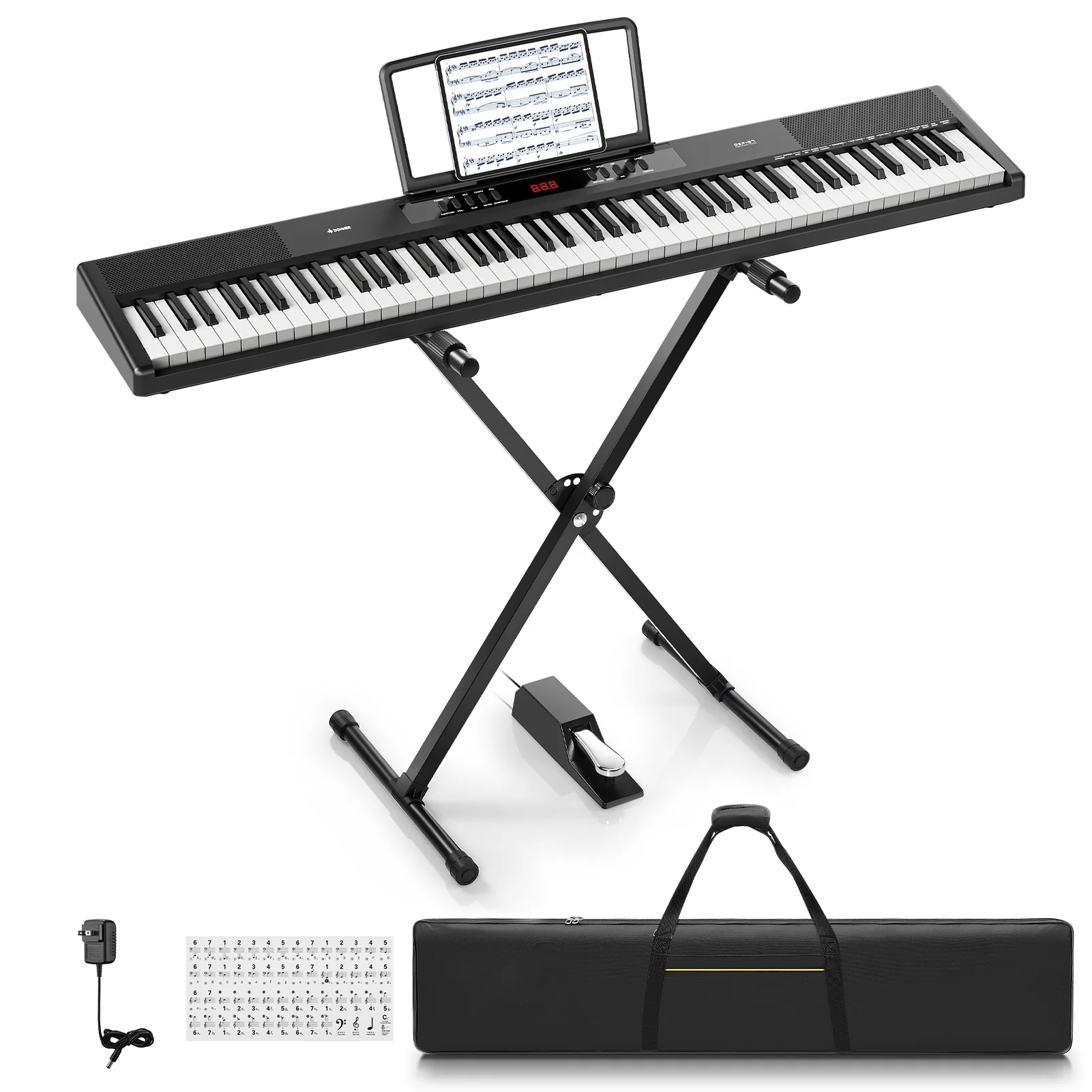 Donner DEP-07 pianoforte digitale portatile a 88 tasti semipesati