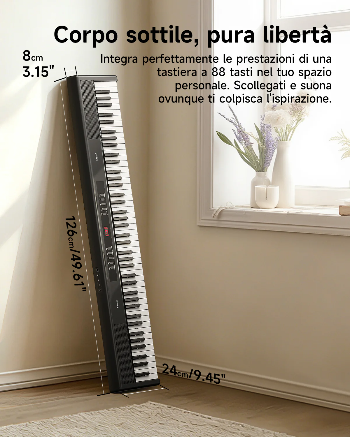 Donner DEP-07 pianoforte digitale portatile a 88 tasti semipesati - Image 12