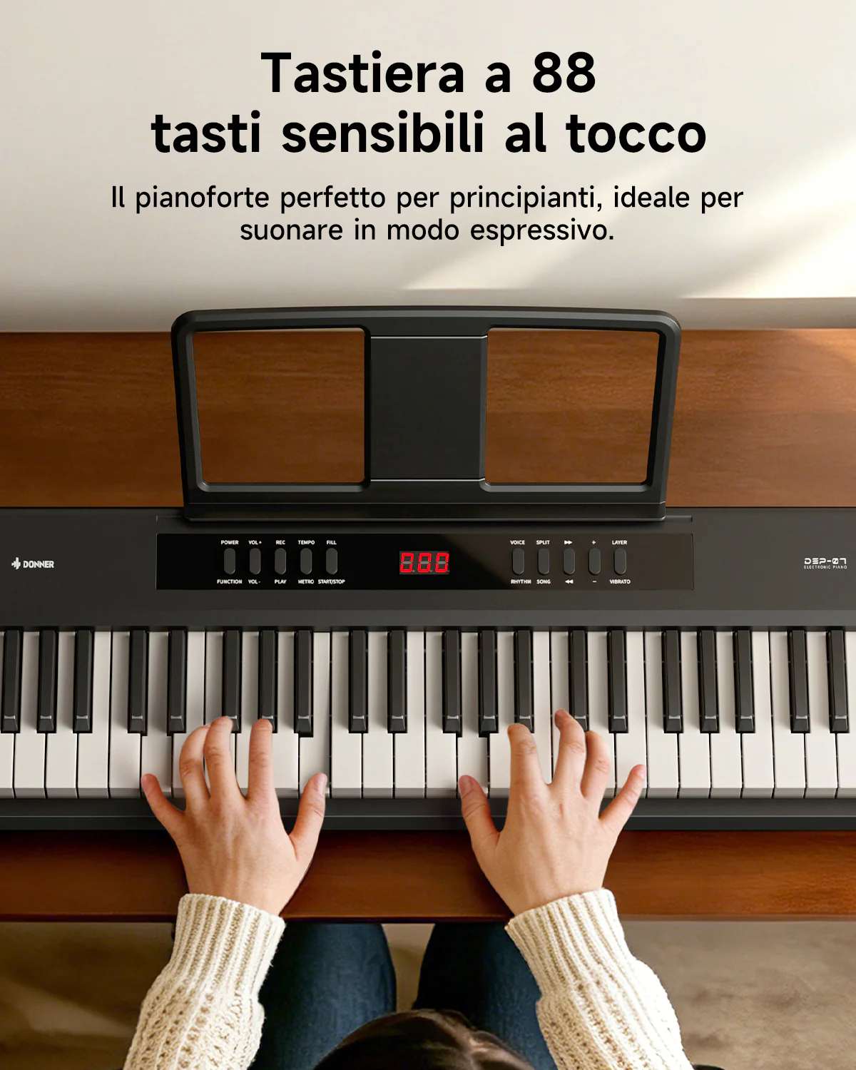 Donner DEP-07 pianoforte digitale portatile a 88 tasti semipesati - Image 6