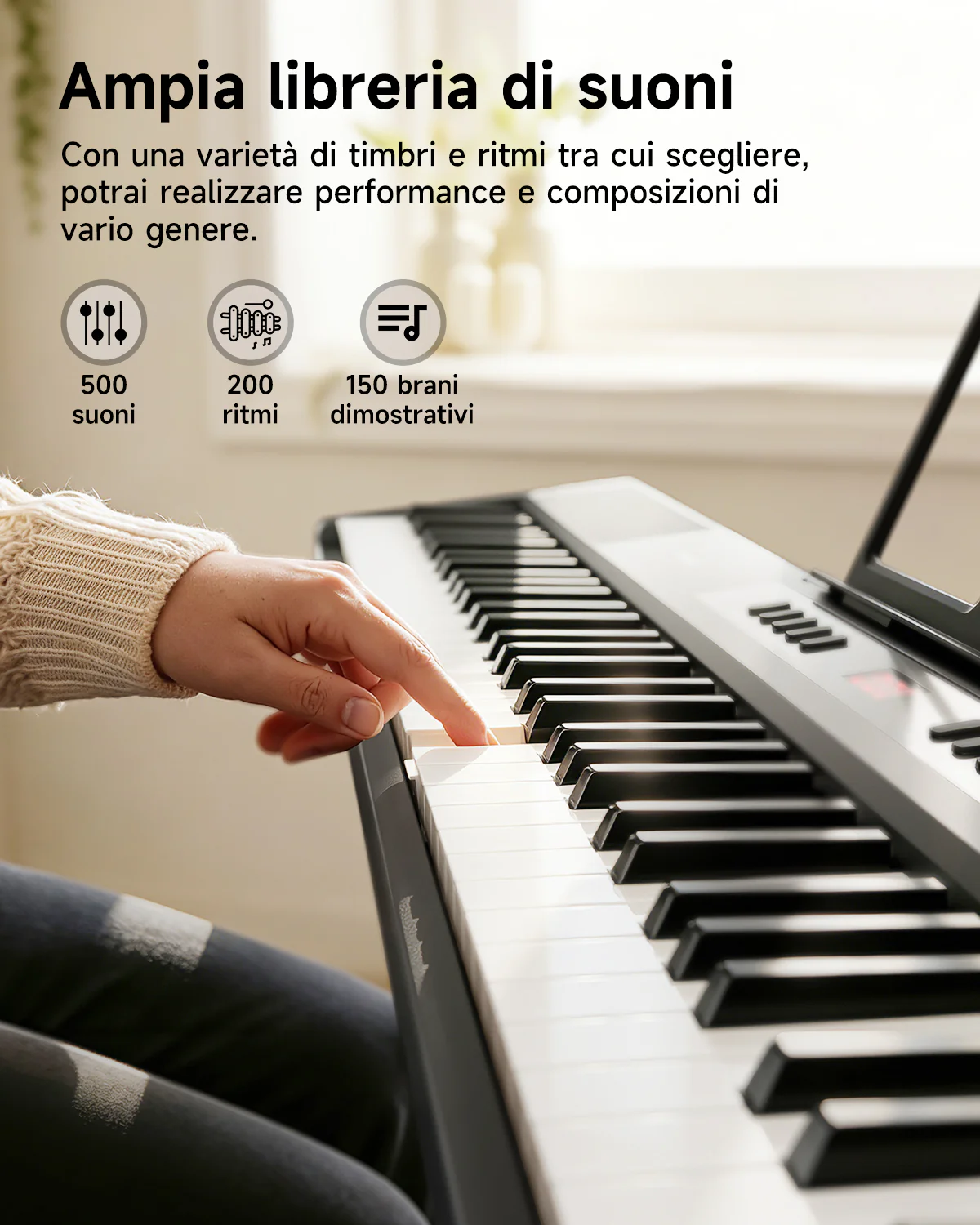 Donner DEP-07 pianoforte digitale portatile a 88 tasti semipesati - Image 7