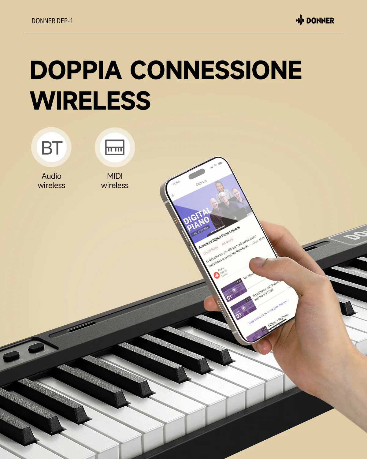 Donner DEP-1 Pianoforte digitale per principianti - Image 3