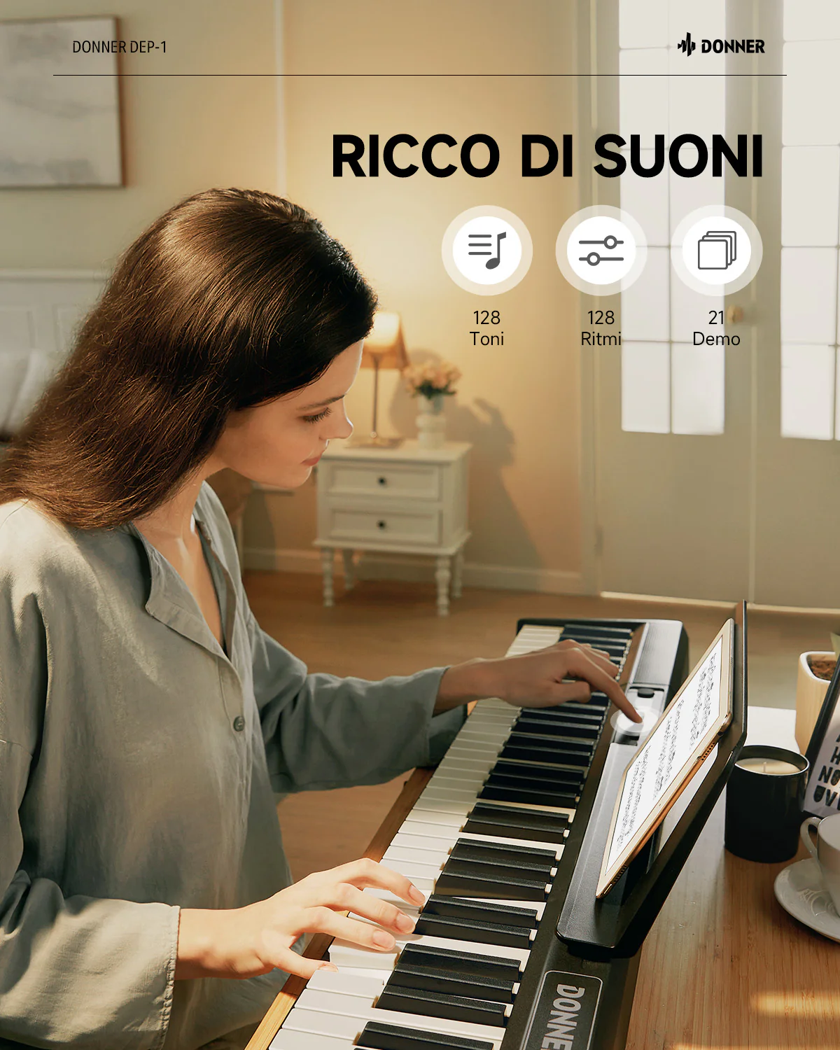 Donner DEP-1 Pianoforte digitale per principianti - Image 6