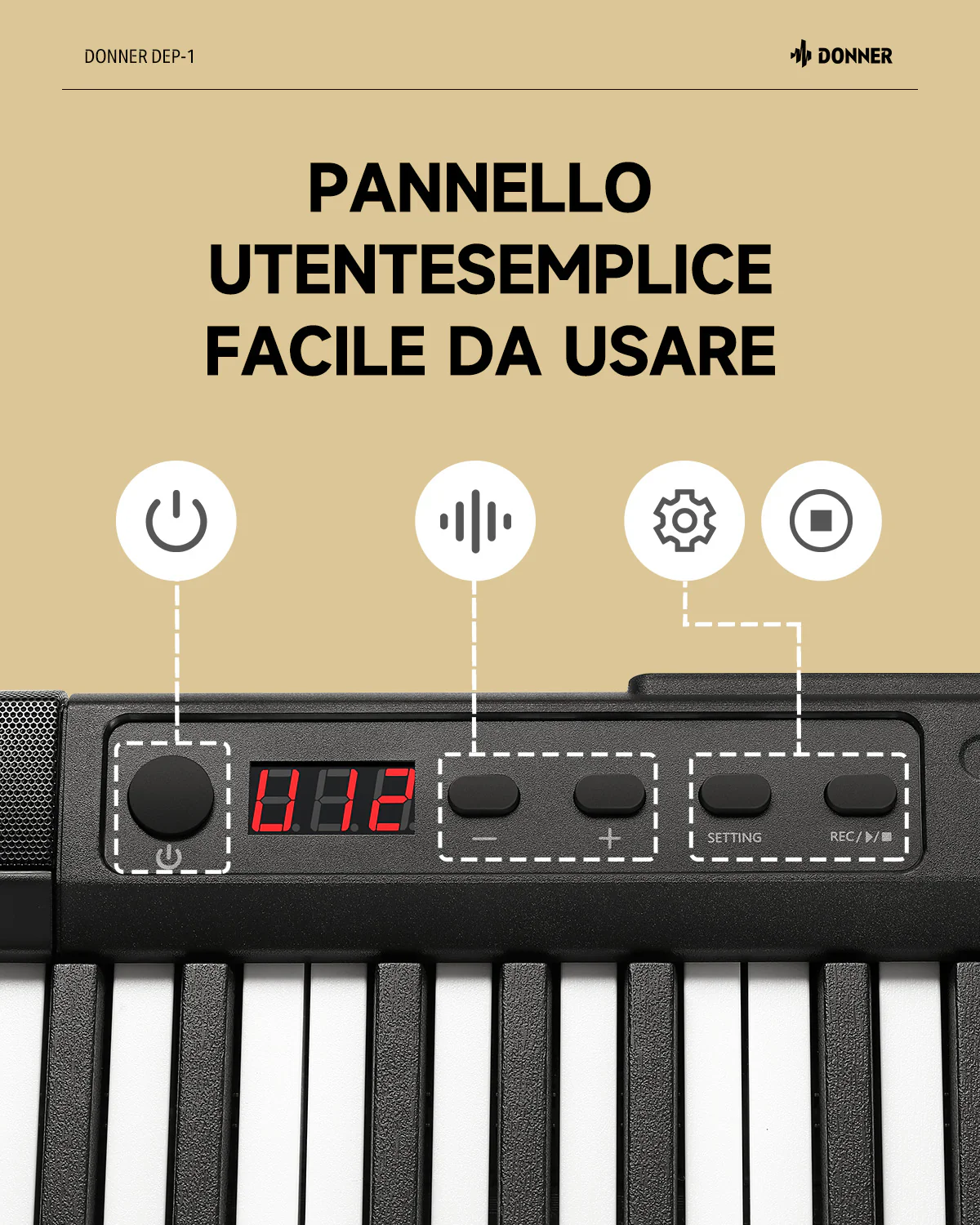 Donner DEP-1 Pianoforte digitale per principianti - Image 7