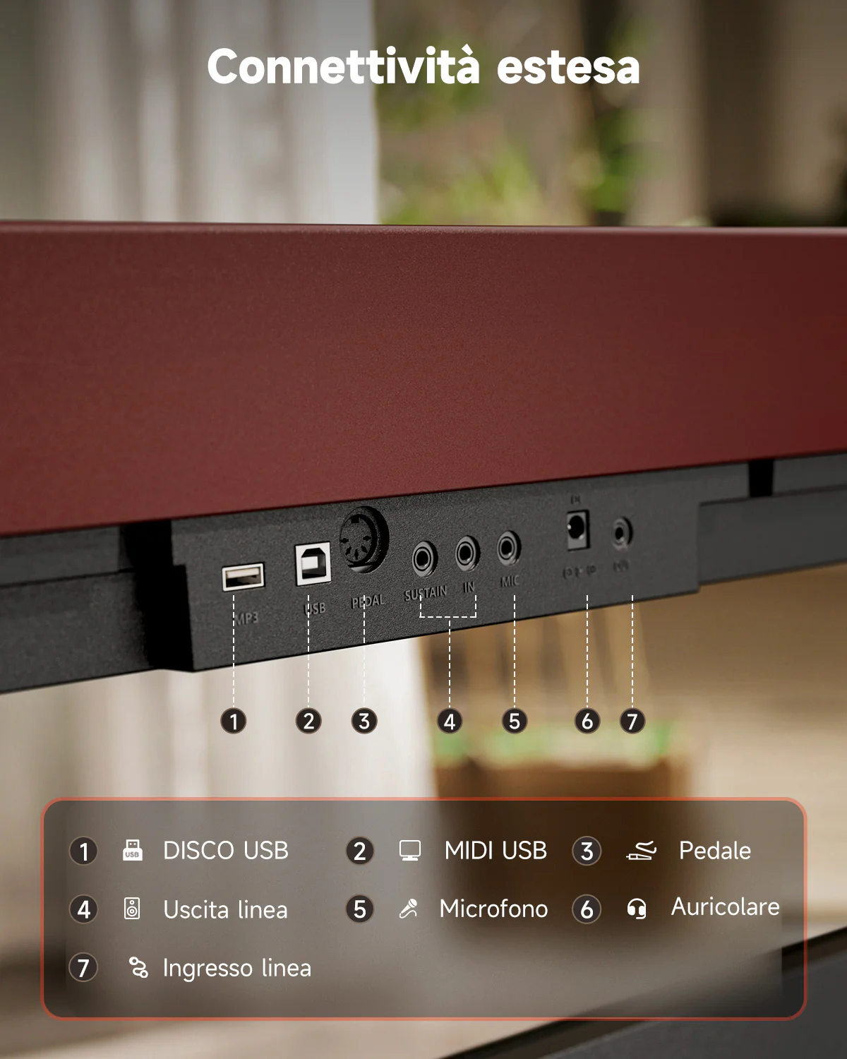 Donner DEP-16S Pianoforte digitale in acciaio pesato - Image 15