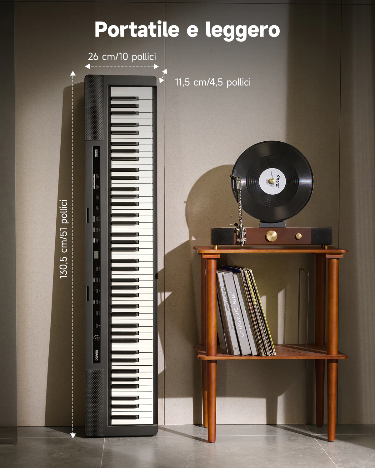 Donner DEP-16 Tastiera per pianoforte digitale elettrica 88 tasti full size pesata con pedale sustain, alimentatore - Image 8