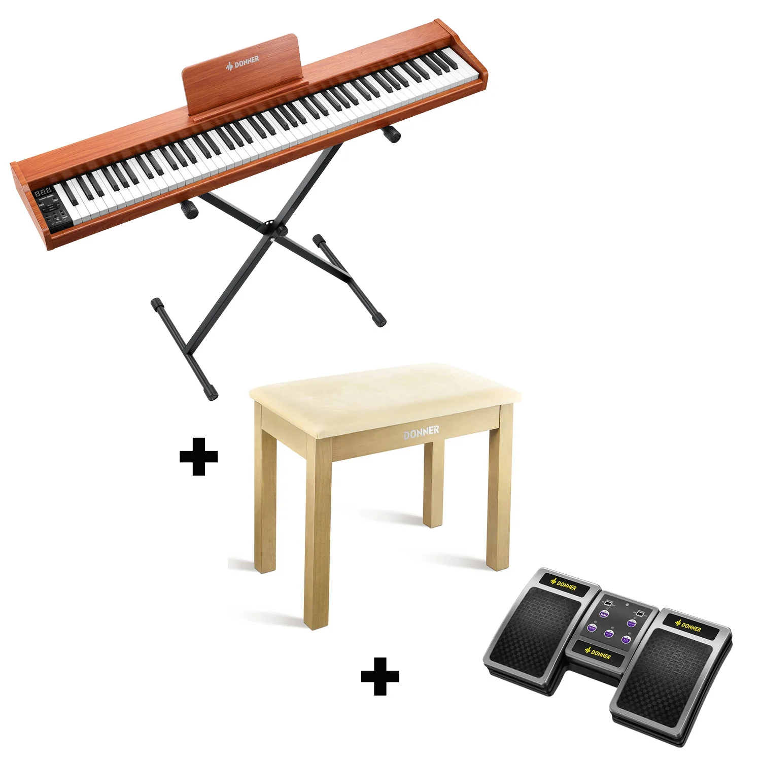 Donner DEP-1S Pianoforte digitale in  semi-pesato - Image 10