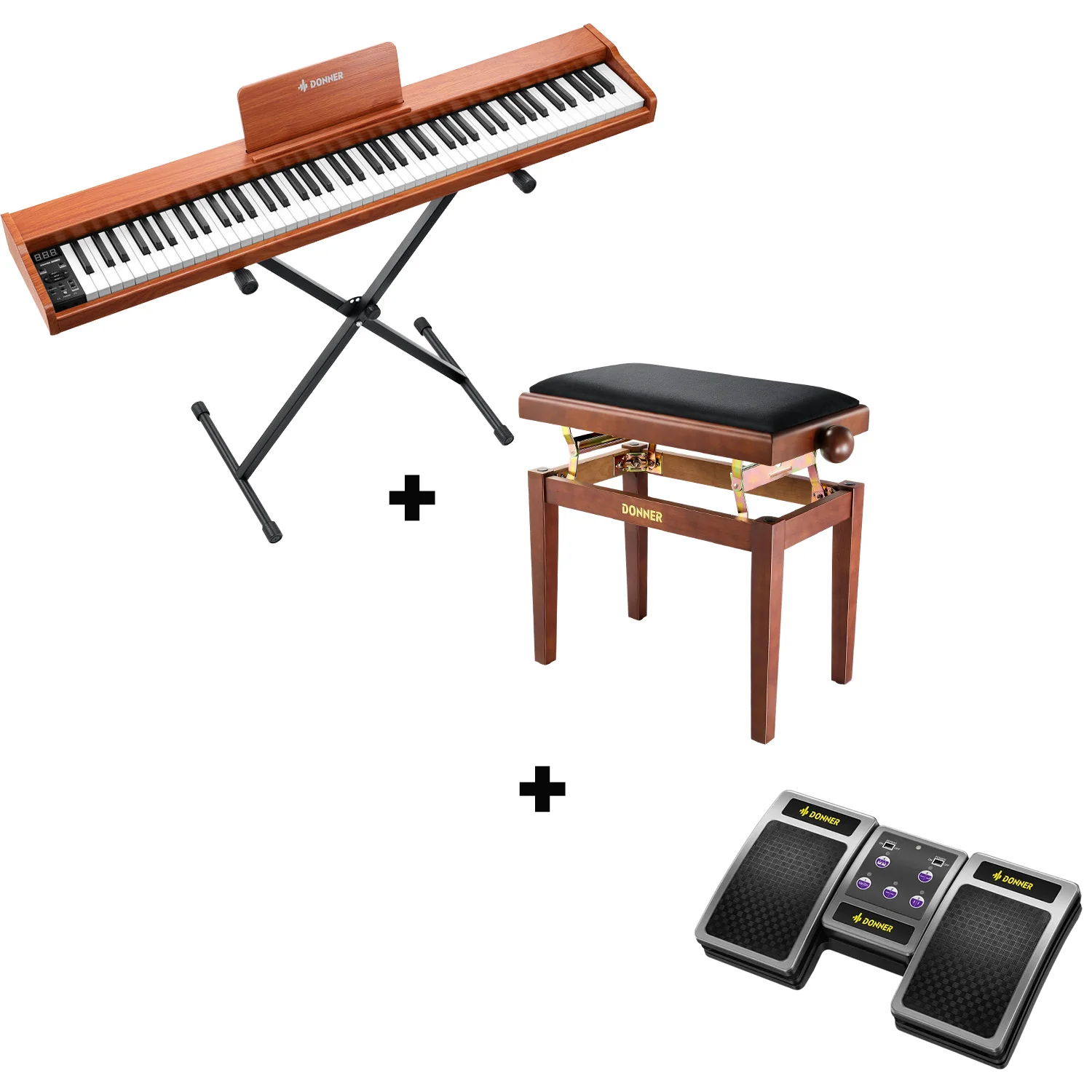 Donner DEP-1S Pianoforte digitale in  semi-pesato - Image 12