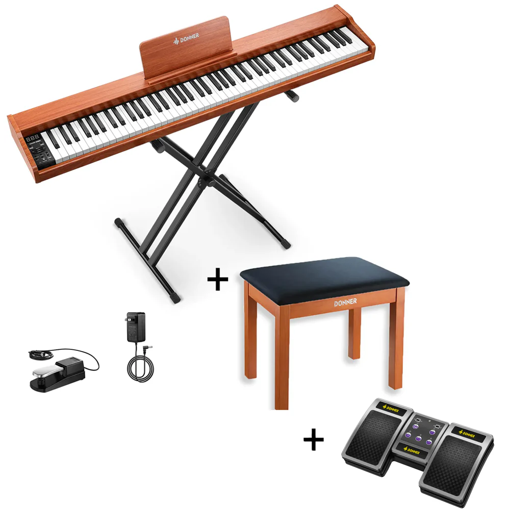 Donner DEP-1S Pianoforte digitale in  semi-pesato - Image 13