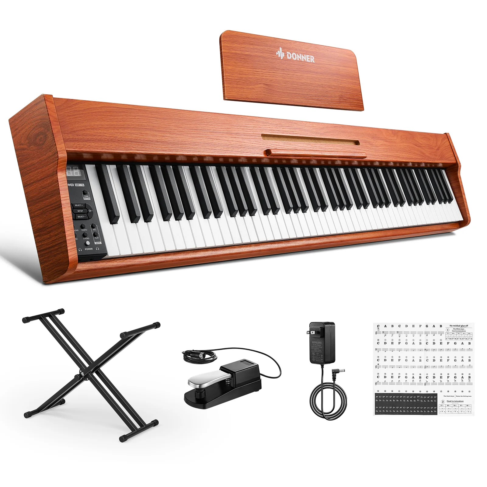 Donner DEP-1S Pianoforte digitale in  semi-pesato - Image 14