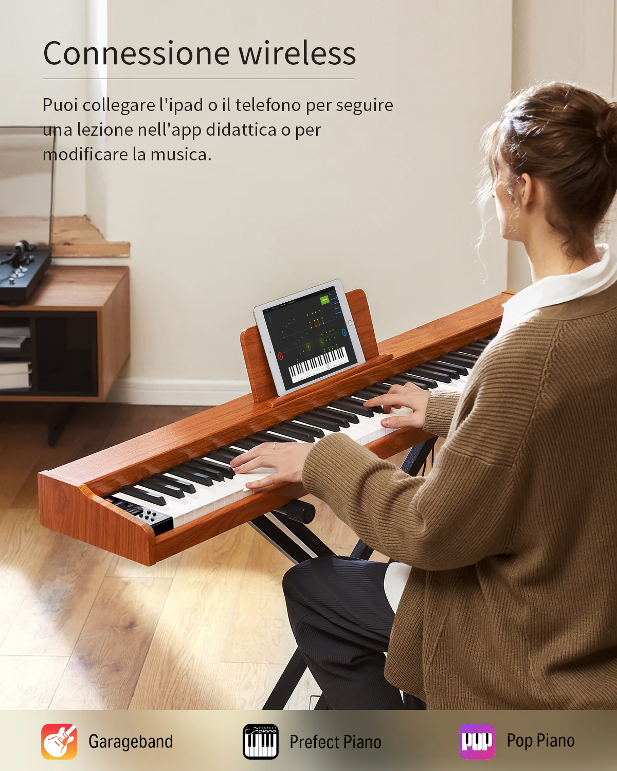 Donner DEP-1S Pianoforte digitale in  semi-pesato - Image 18