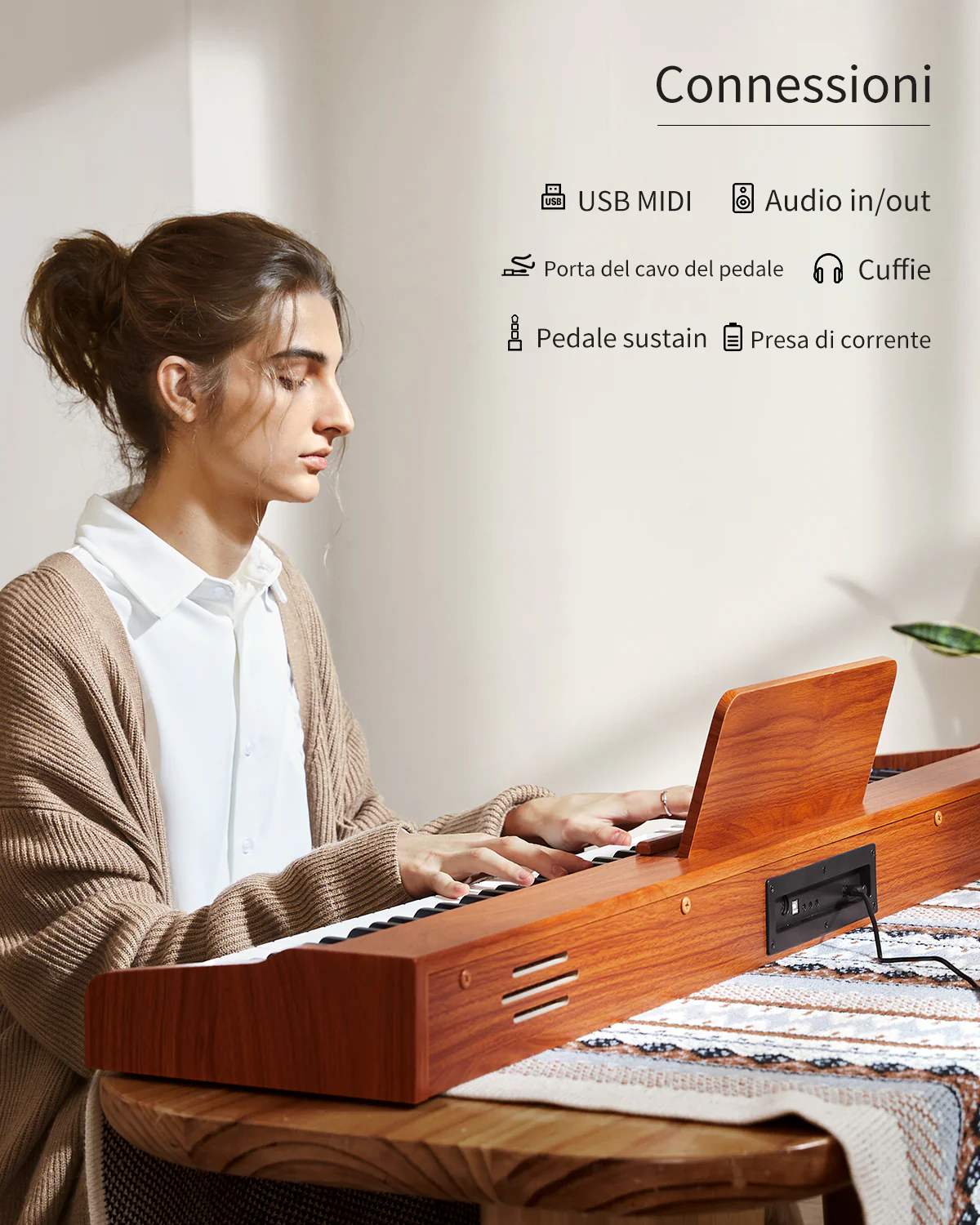 Donner DEP-1S Pianoforte digitale in  semi-pesato - Image 19