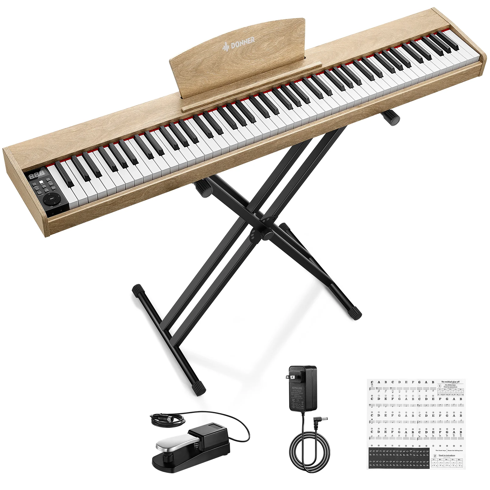 Donner DEP-1S Pianoforte digitale in  semi-pesato - Image 21