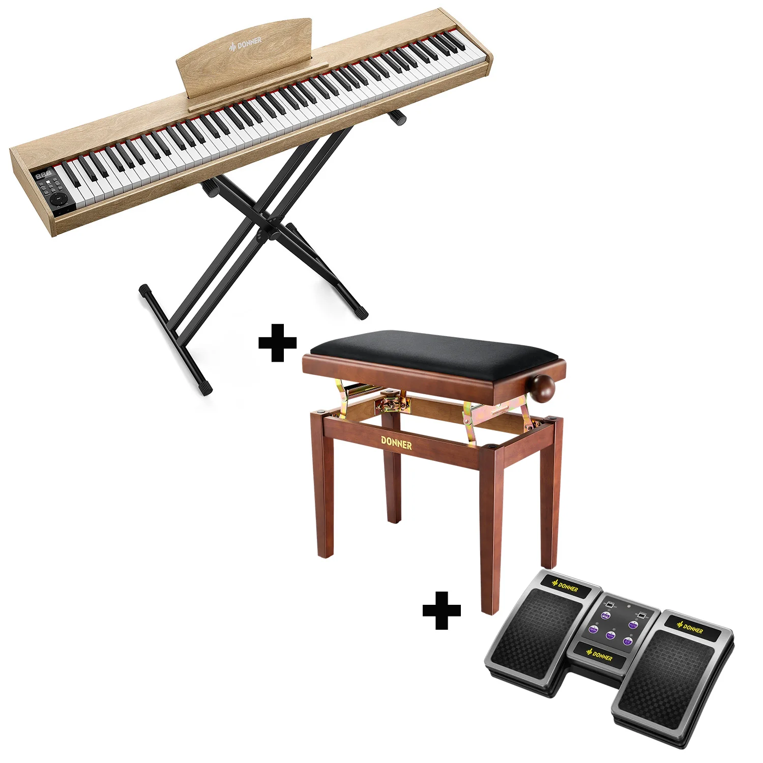 Donner DEP-1S Pianoforte digitale in  semi-pesato - Image 25