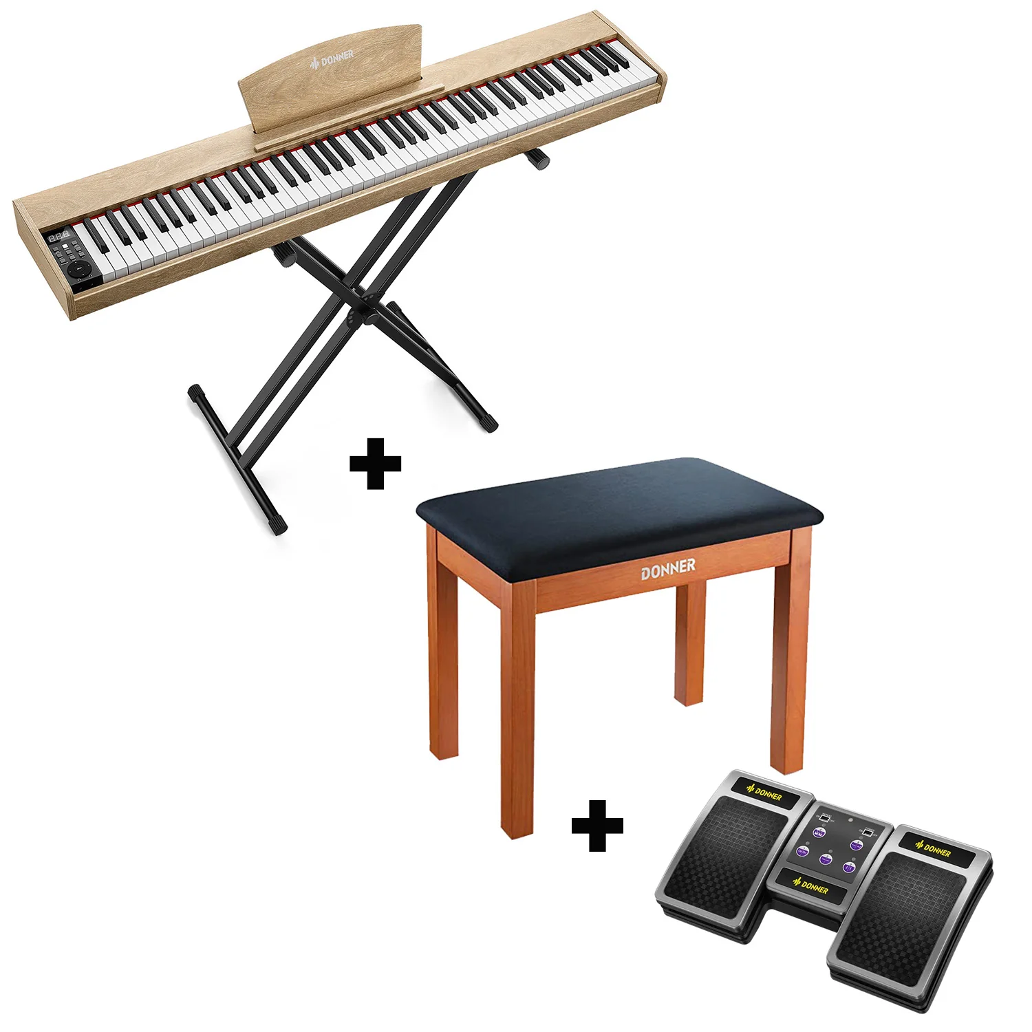 Donner DEP-1S Pianoforte digitale in  semi-pesato - Image 27
