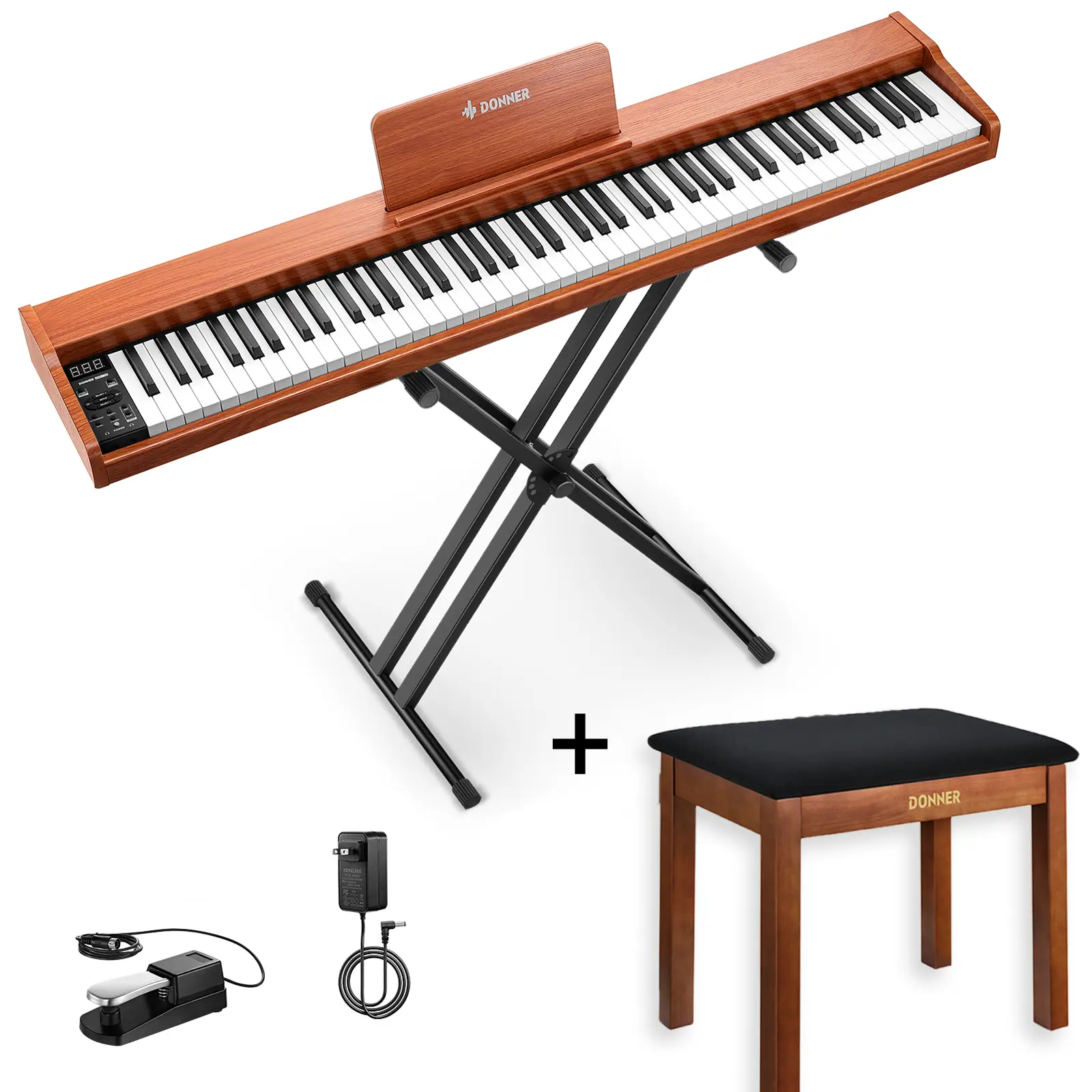 Donner DEP-1S Pianoforte digitale in  semi-pesato - Image 3