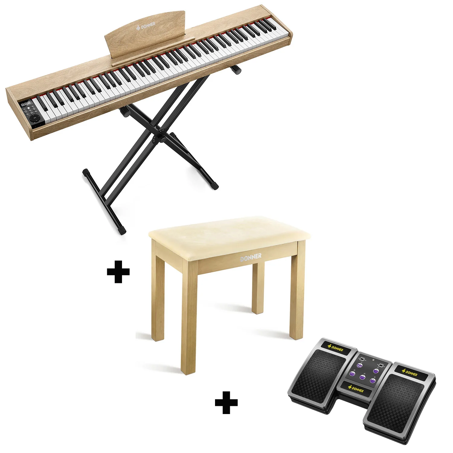 Donner DEP-1S Pianoforte digitale in  semi-pesato - Image 32