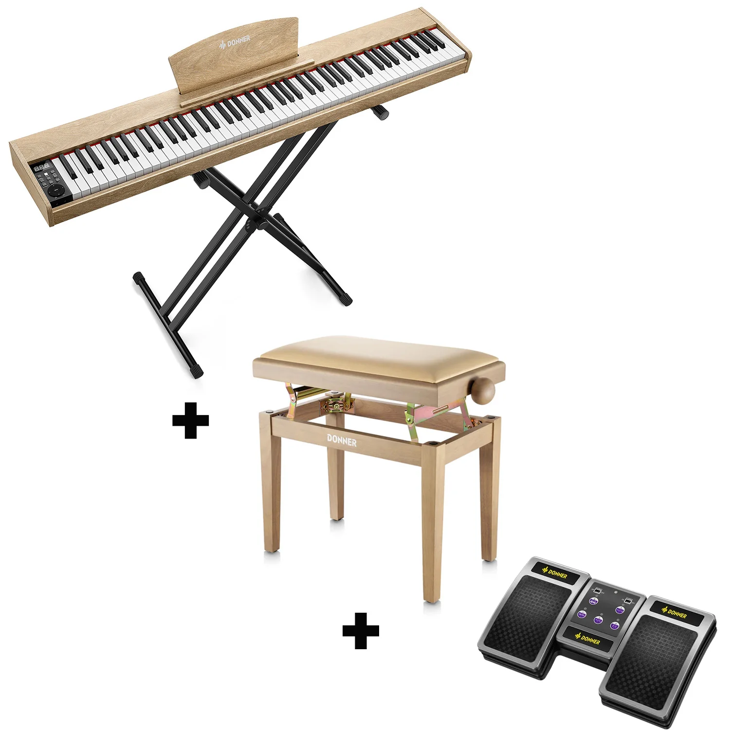 Donner DEP-1S Pianoforte digitale in  semi-pesato - Image 33