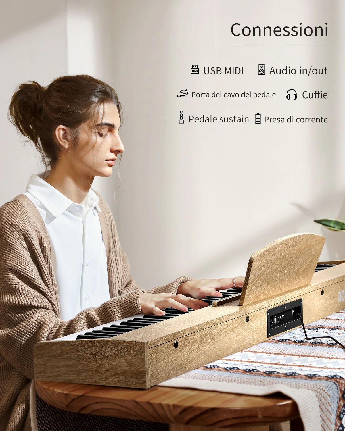 Donner DEP-1S Pianoforte digitale in  semi-pesato - Image 39