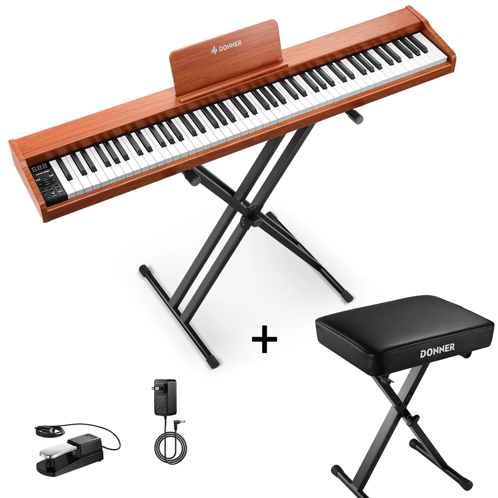 Donner DEP-1S Pianoforte digitale in  semi-pesato - Image 4