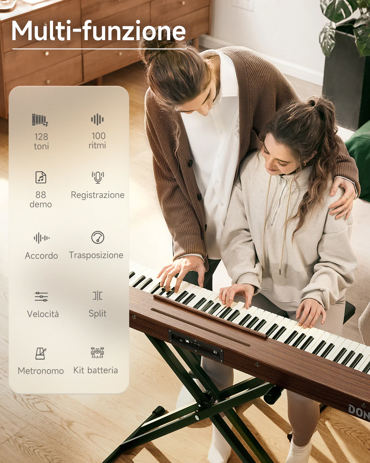 Donner DEP-1S Pianoforte digitale in  semi-pesato - Image 45